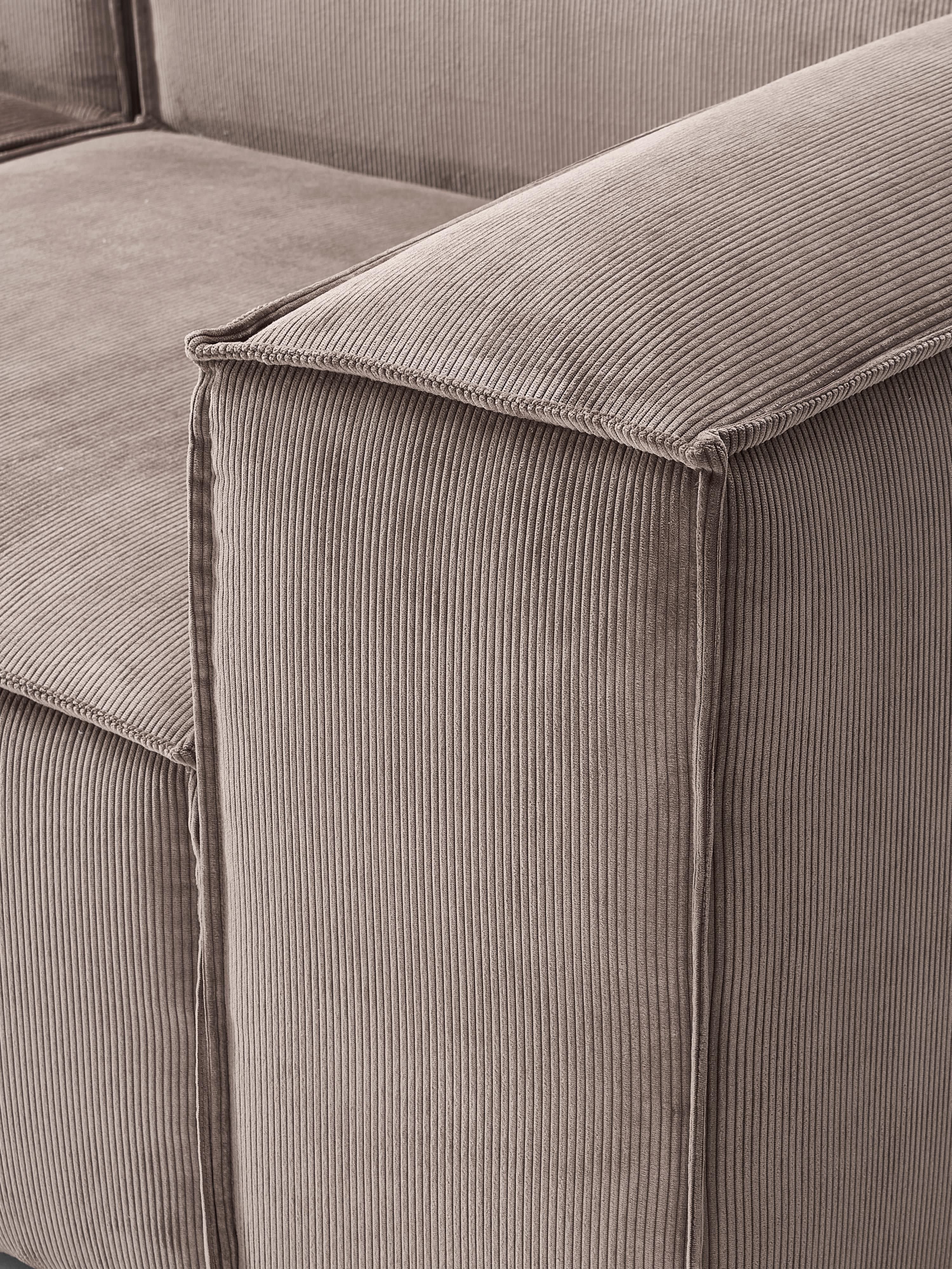 Lennon Corduroy Modular Corner Sofa (4-seater)