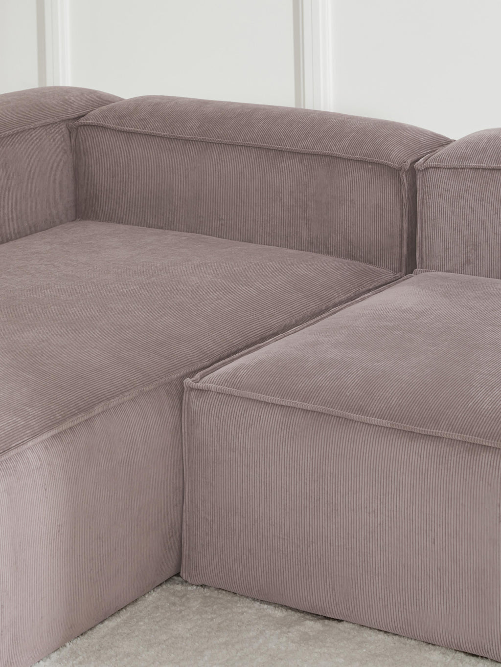 Lennon Corduroy Modular Corner Sofa (4-seater)