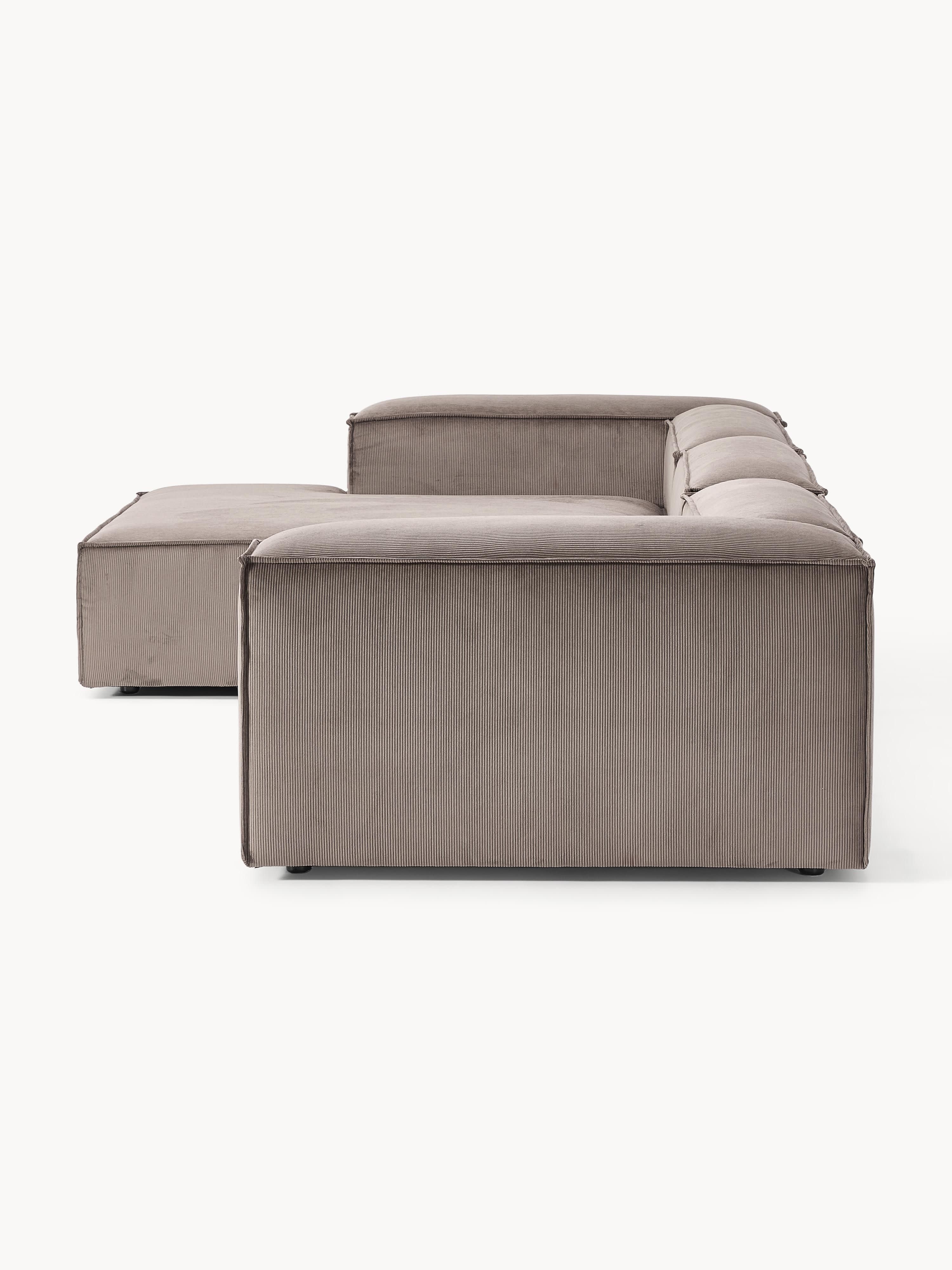 Lennon Corduroy Modular Corner Sofa (4-seater)