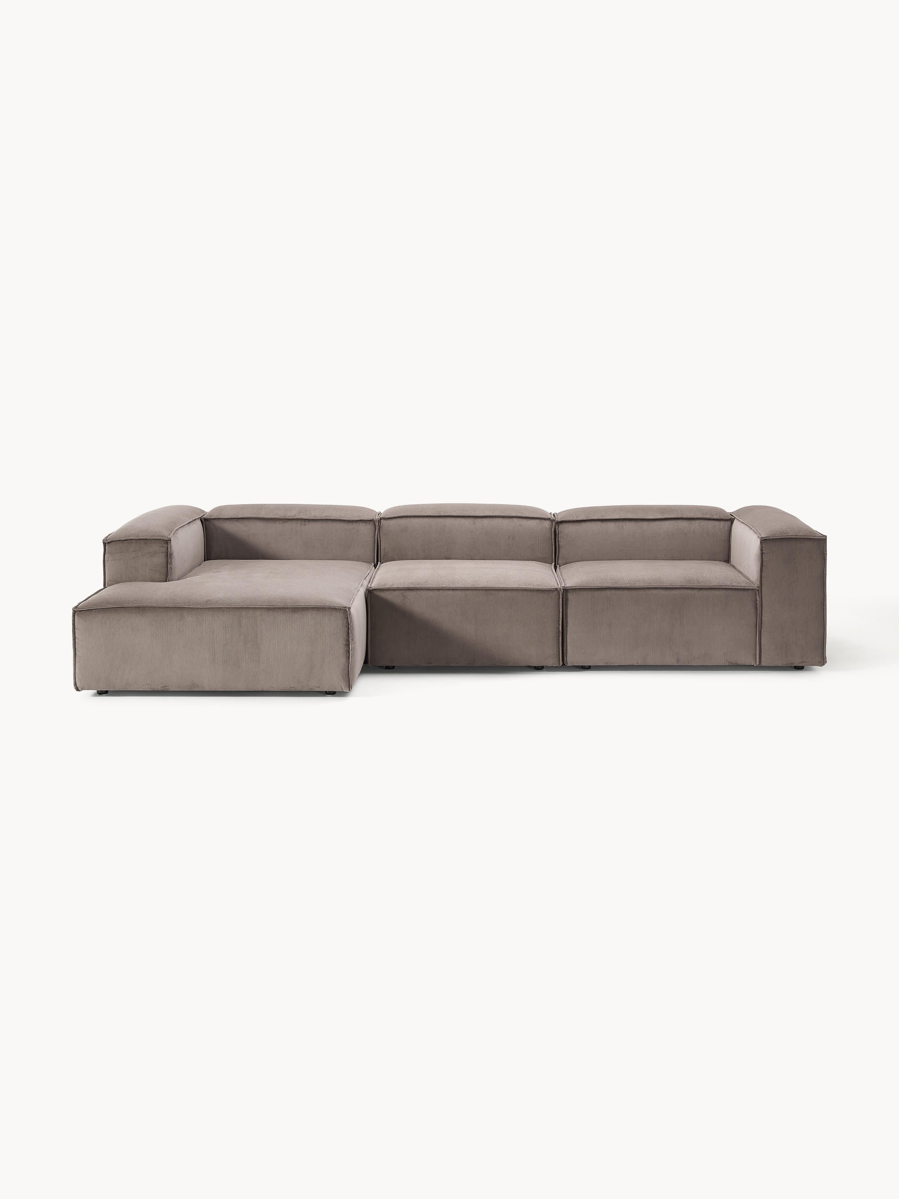 Lennon Corduroy Modular Corner Sofa (4-seater)