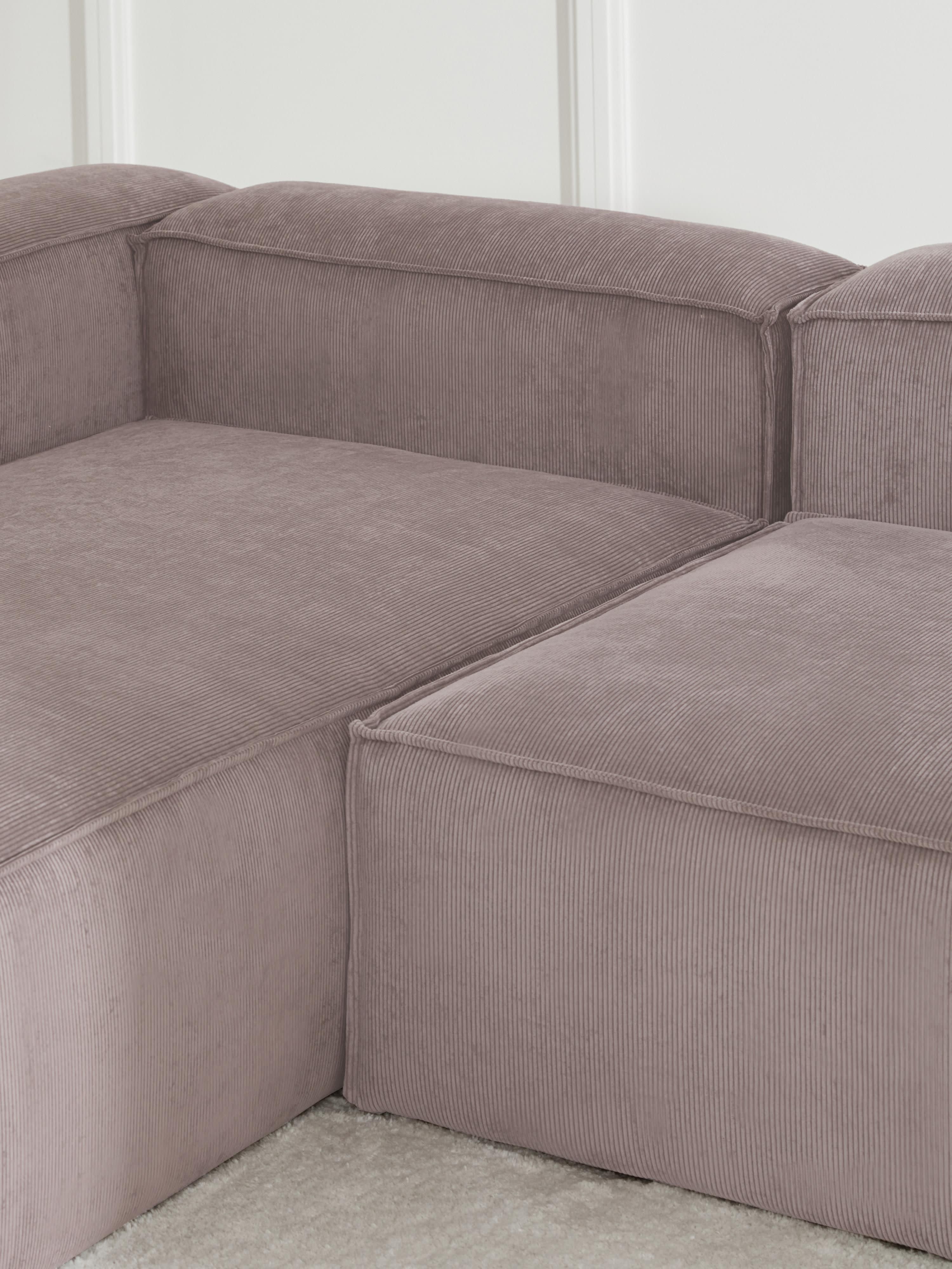 Lennon Corduroy Modular Corner Sofa (4-seater)