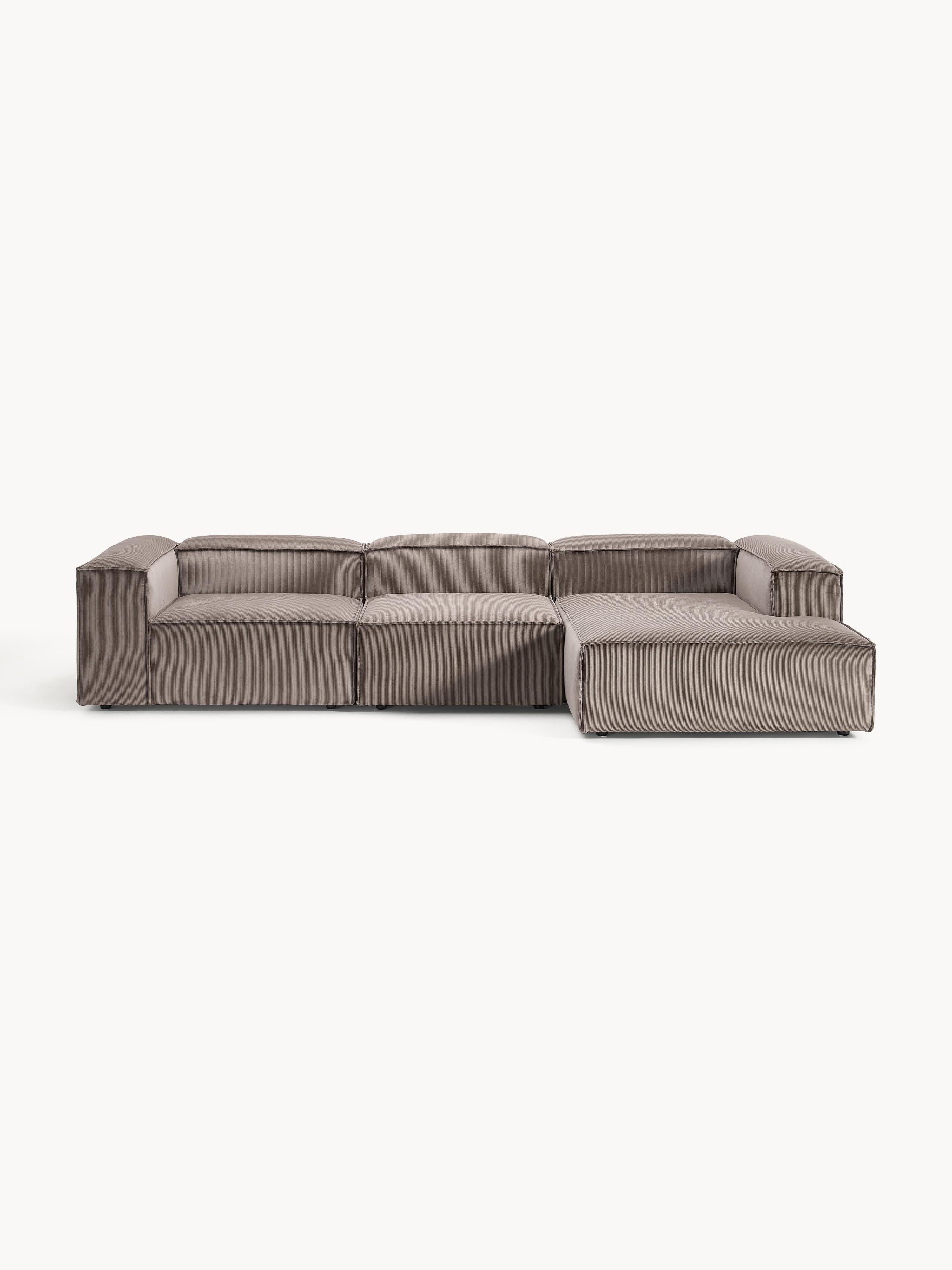Lennon Corduroy Modular Corner Sofa (4-seater)