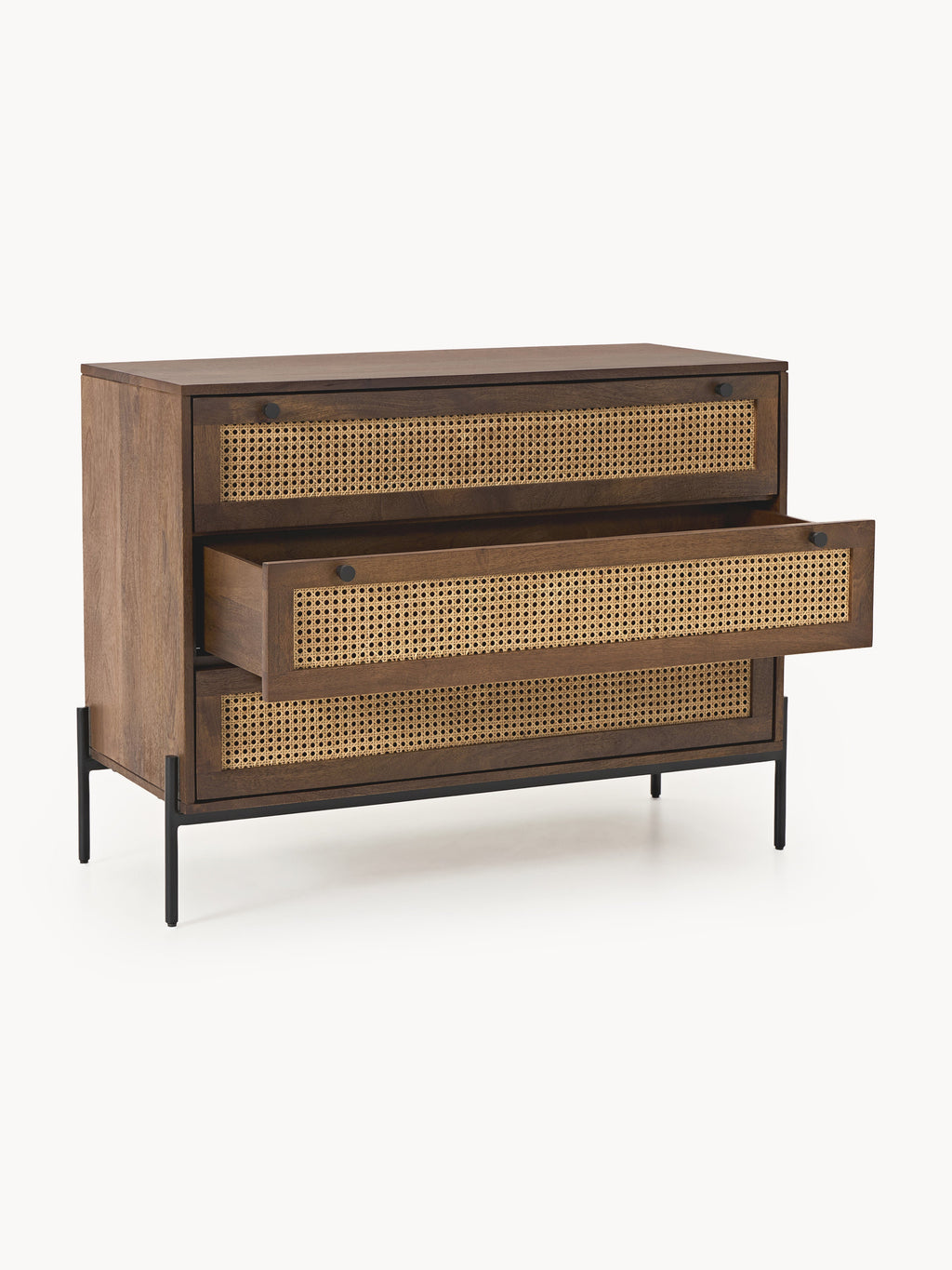 Vienna Chest of Drawers with Viennese Wickerwork