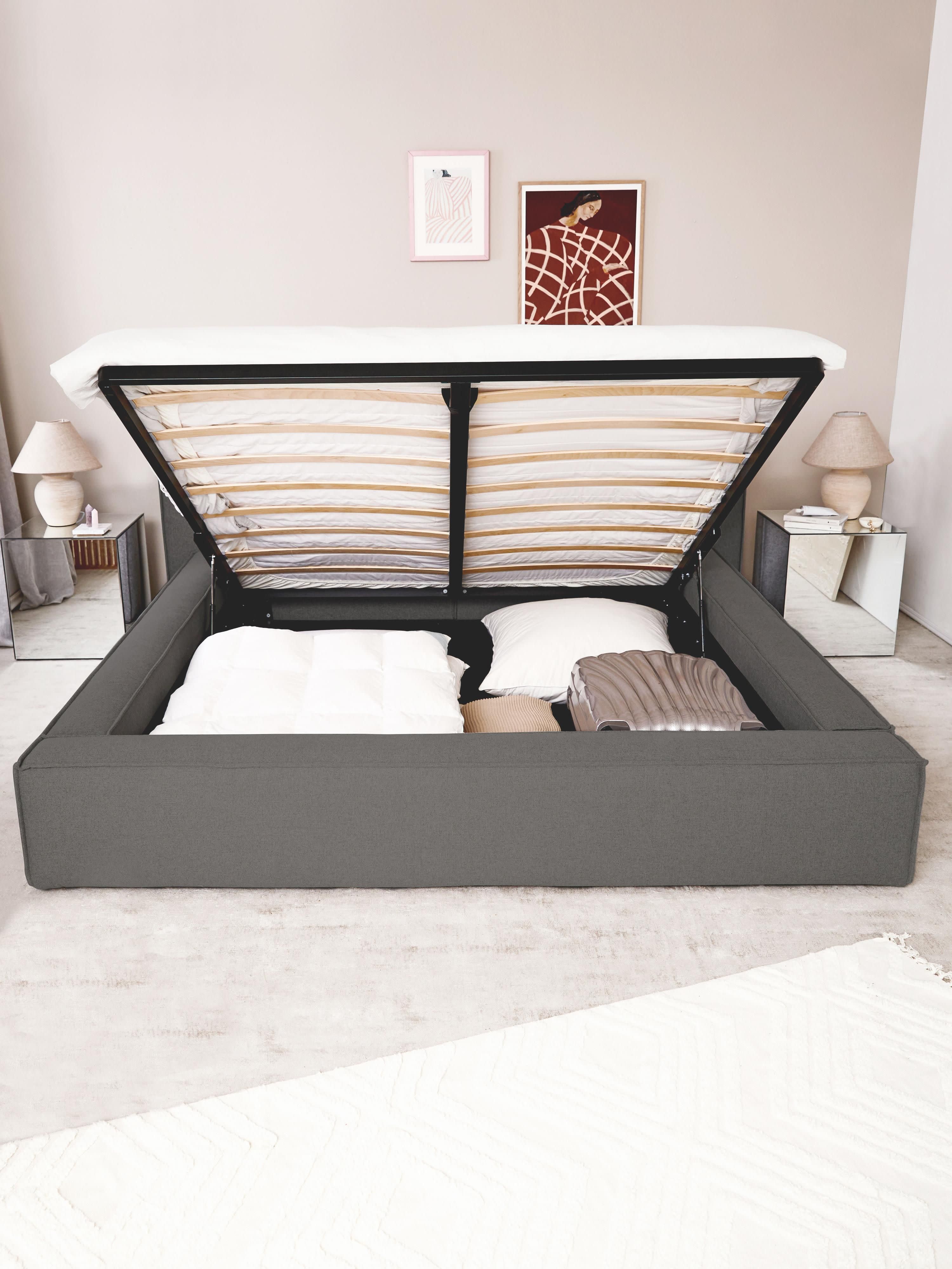 Lennon Upholstered Bed with Storage Space