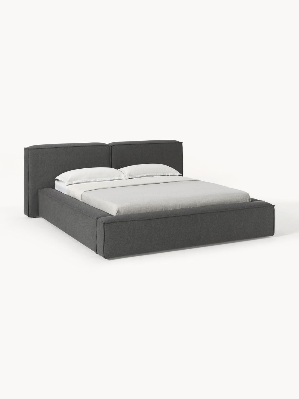 Gallery image 1 - Upholstered Bed Lennon with Storage Space