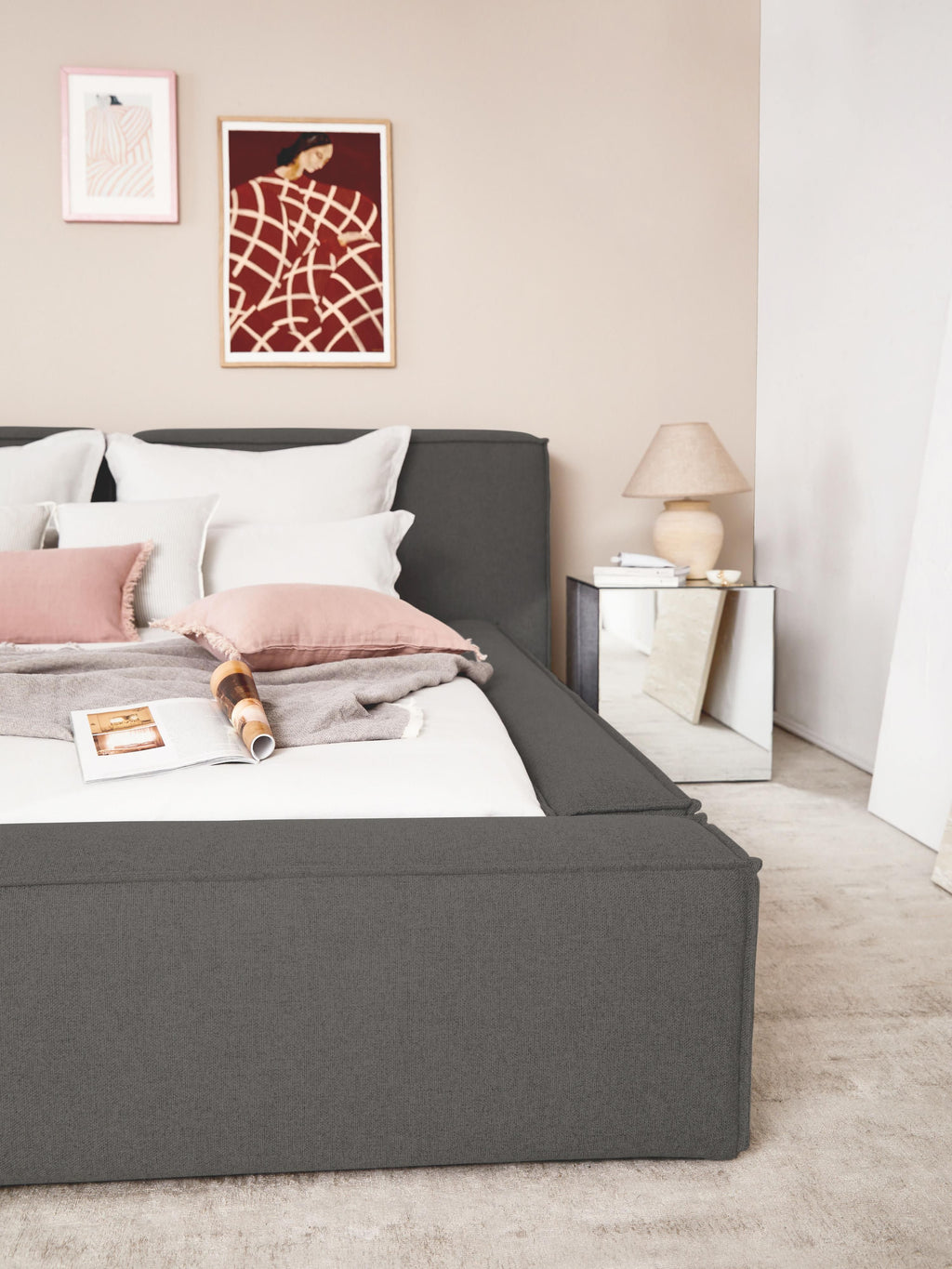 Lennon Upholstered Bed with Storage Space