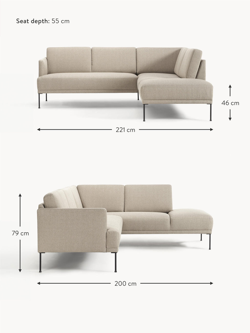 Fluente Corner Sofa