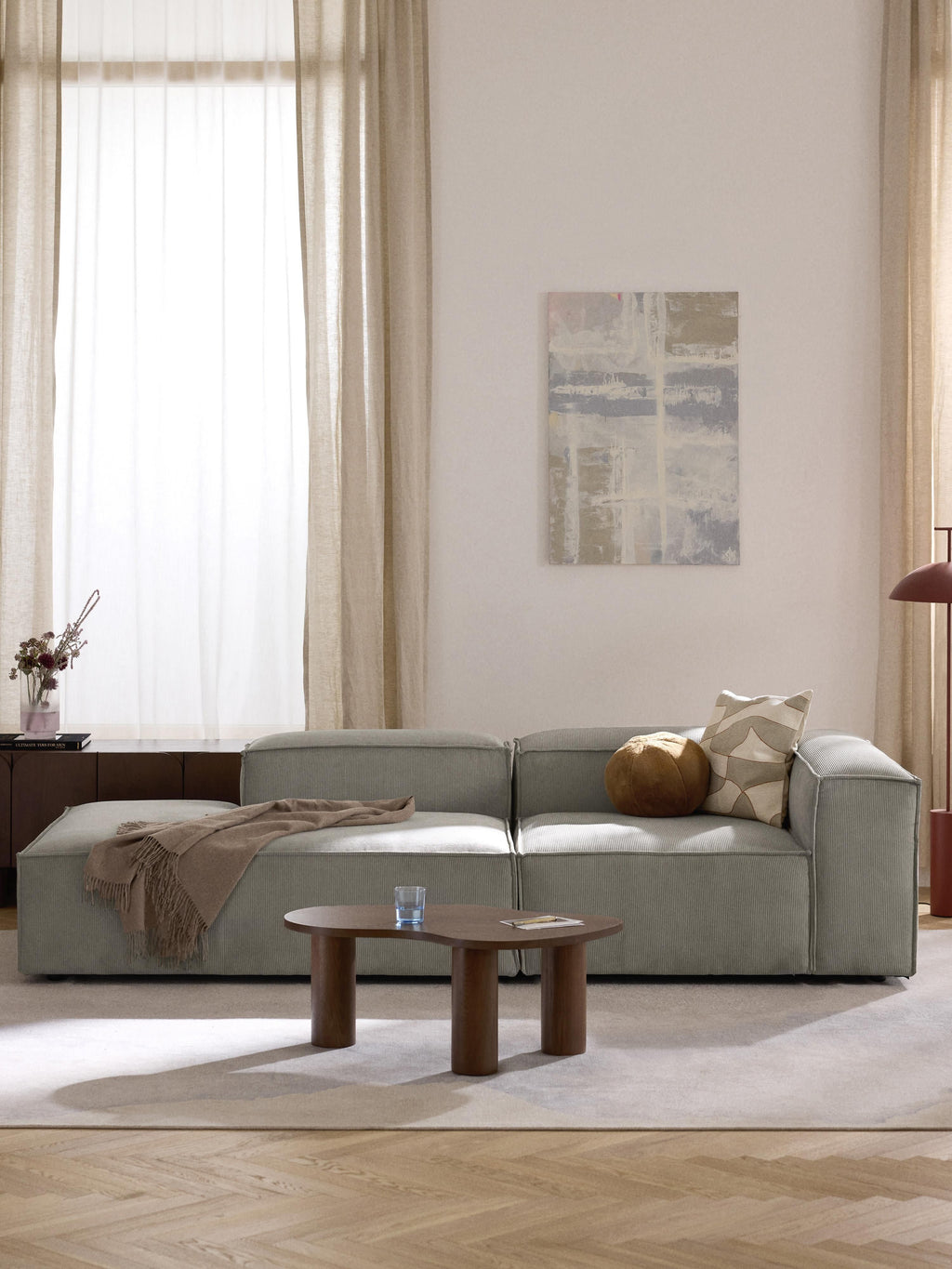 Lennon Corduroy Modular Ottoman