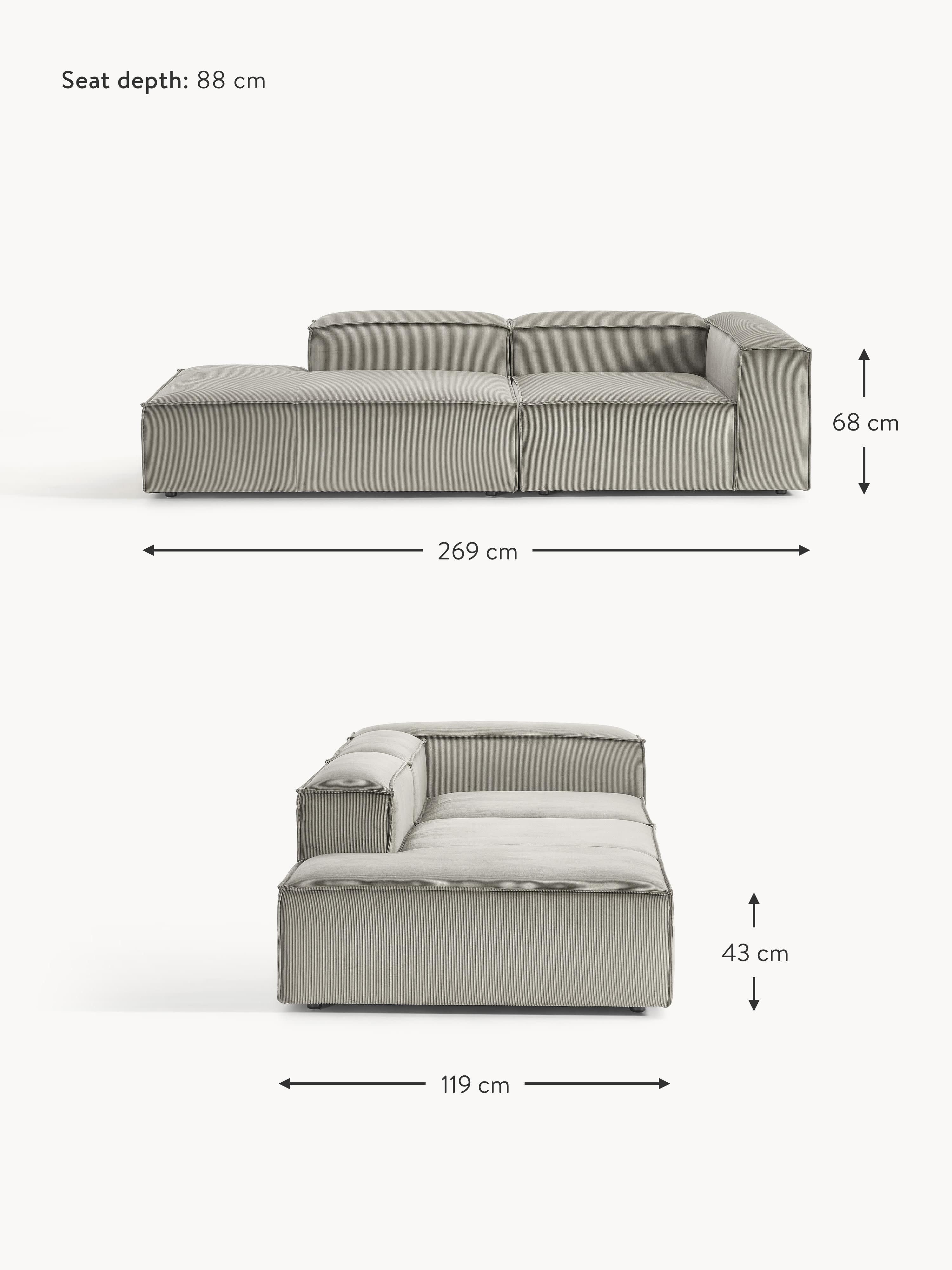 Lennon Corduroy Modular Ottoman