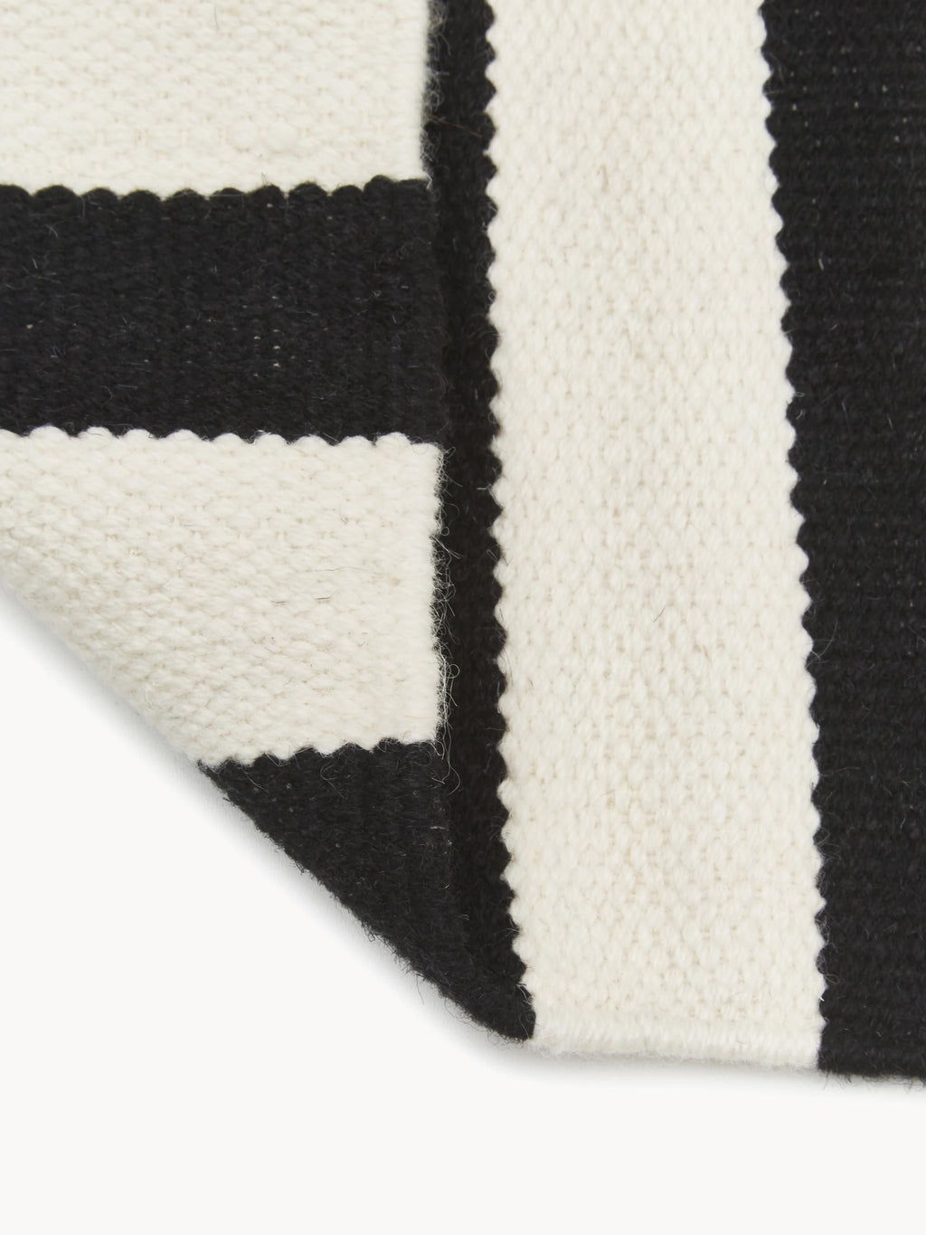 Donna Hand-Woven Kelim Rug with Stripes