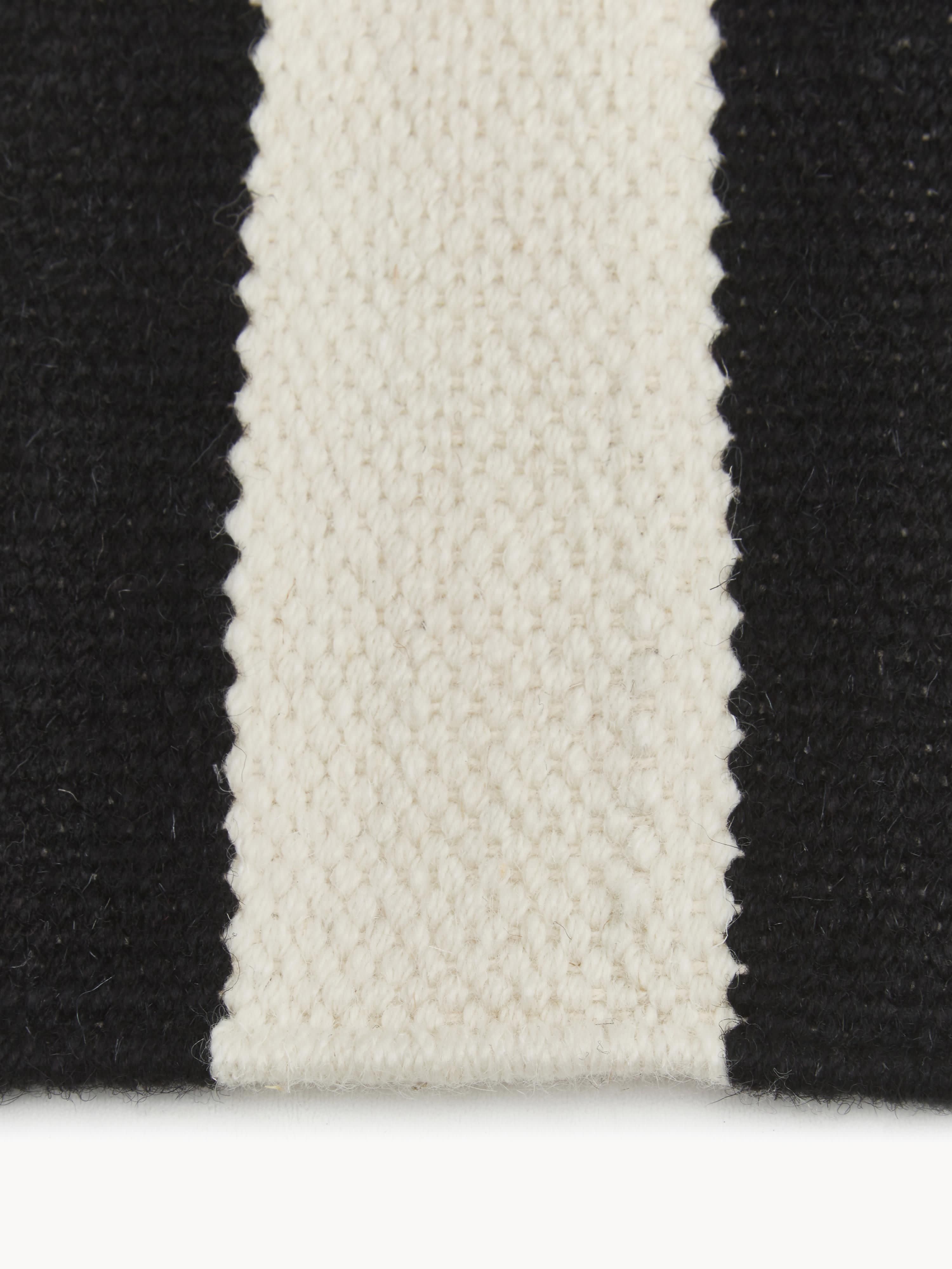 Donna Hand-Woven Kelim Rug with Stripes