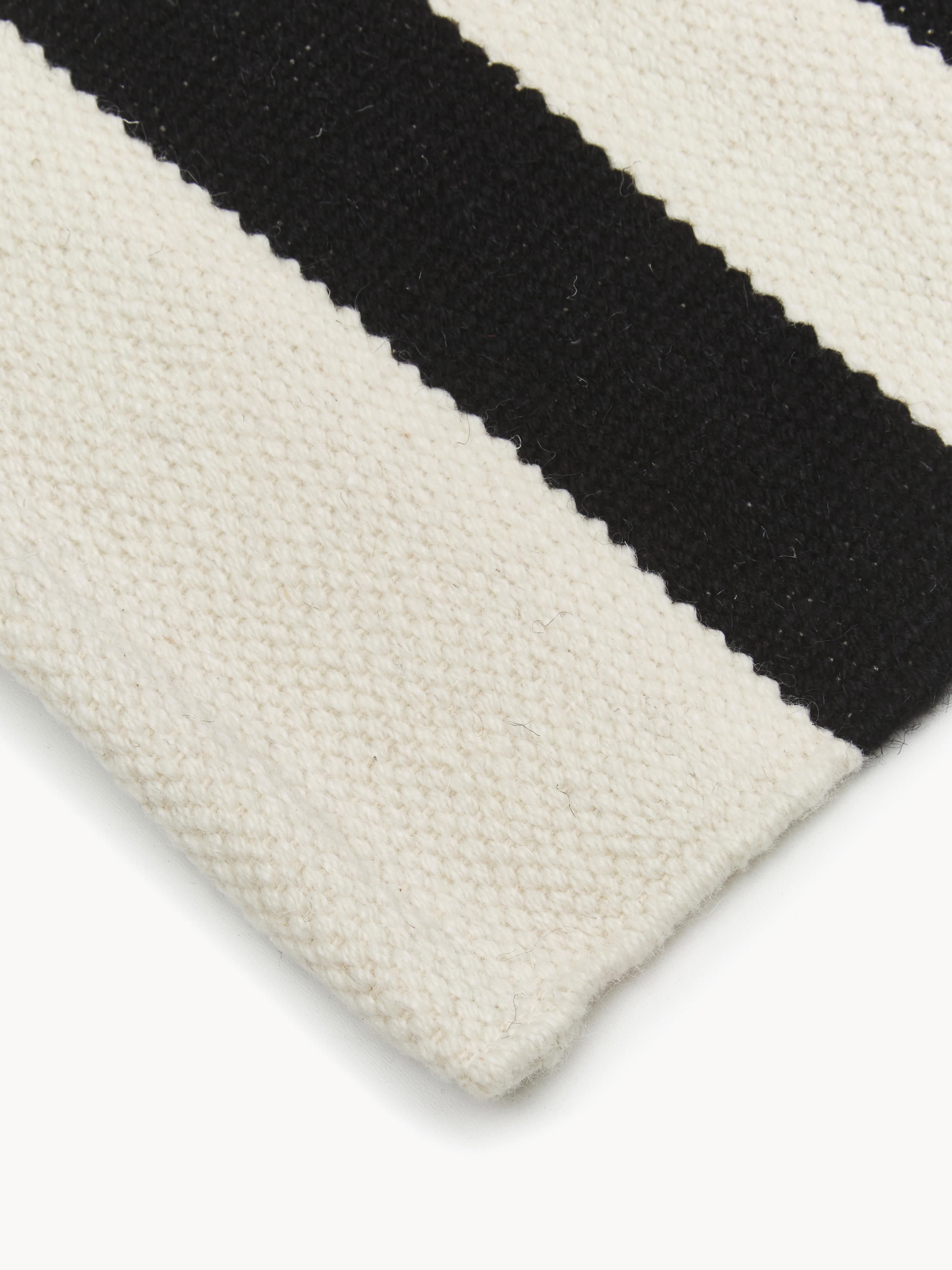 Donna Hand-Woven Kelim Rug with Stripes