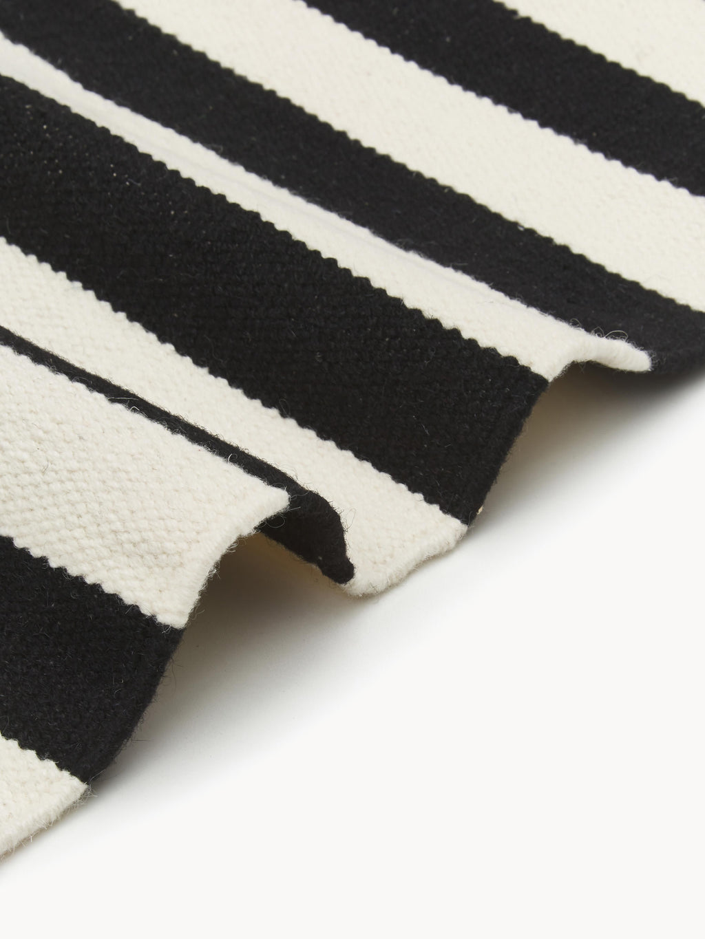 Donna Hand-Woven Kelim Rug with Stripes