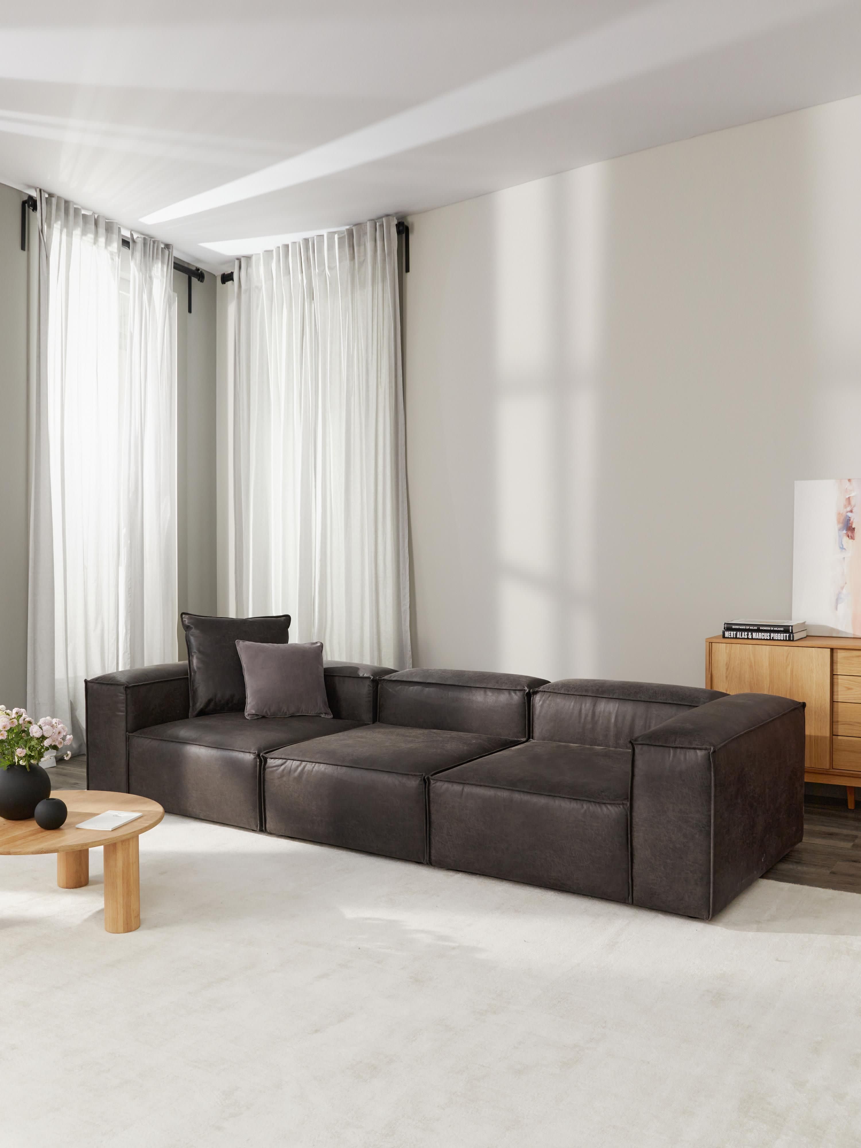 Lennon Modular Leather Sofa (4-seater)