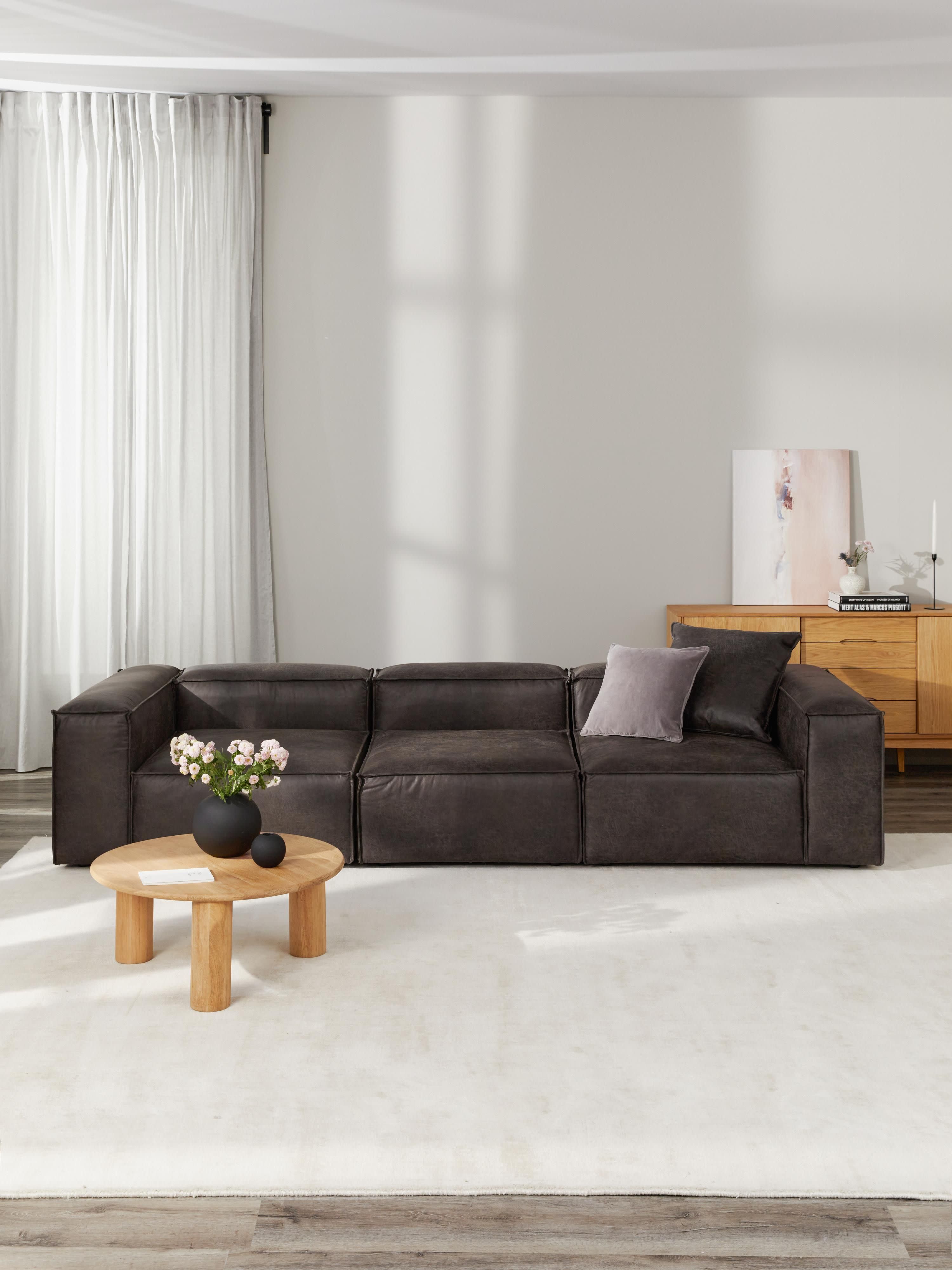 Lennon Modular Leather Sofa (4-seater)