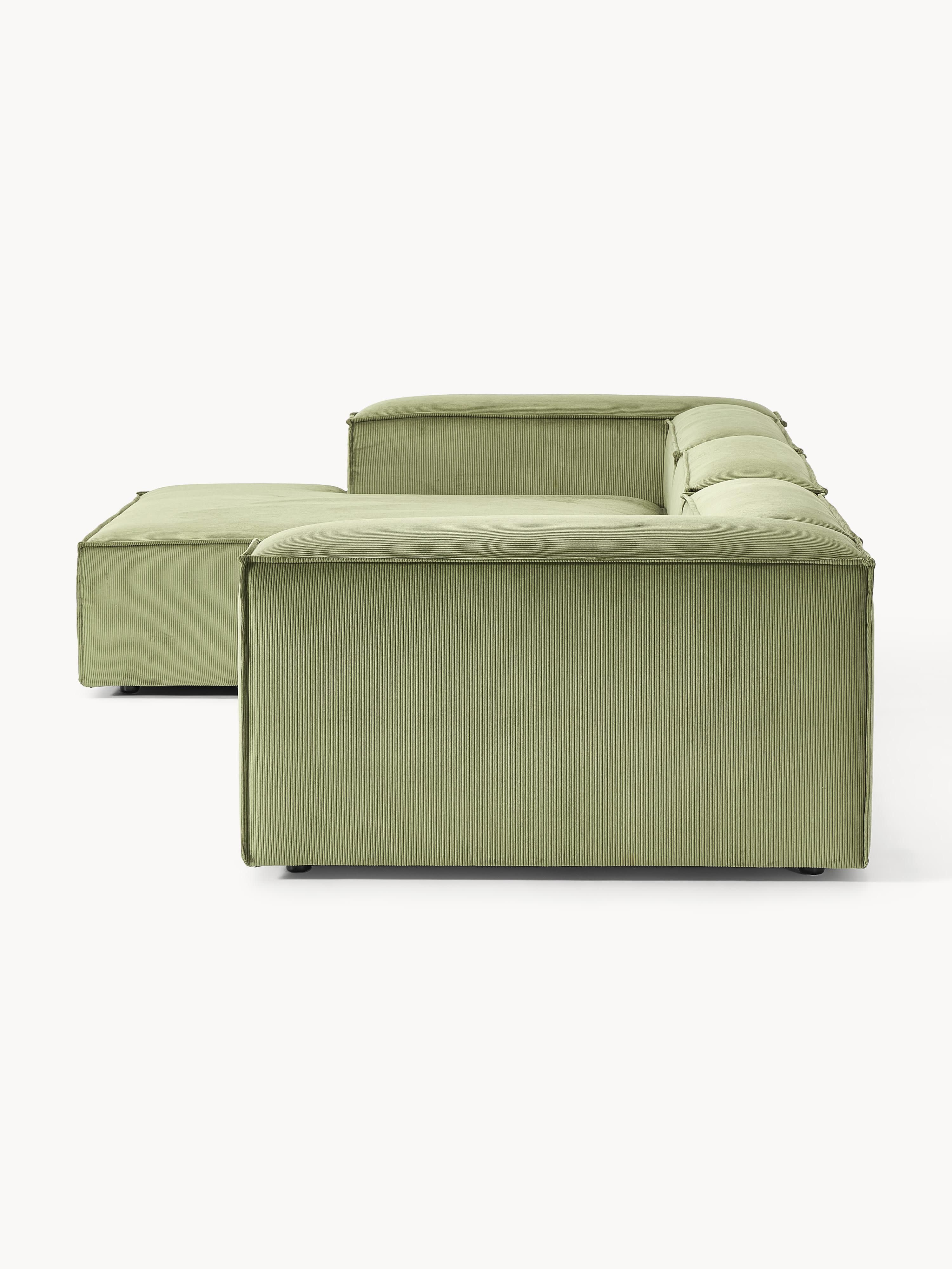 Lennon Corduroy Modular Corner Sofa (4-seater)