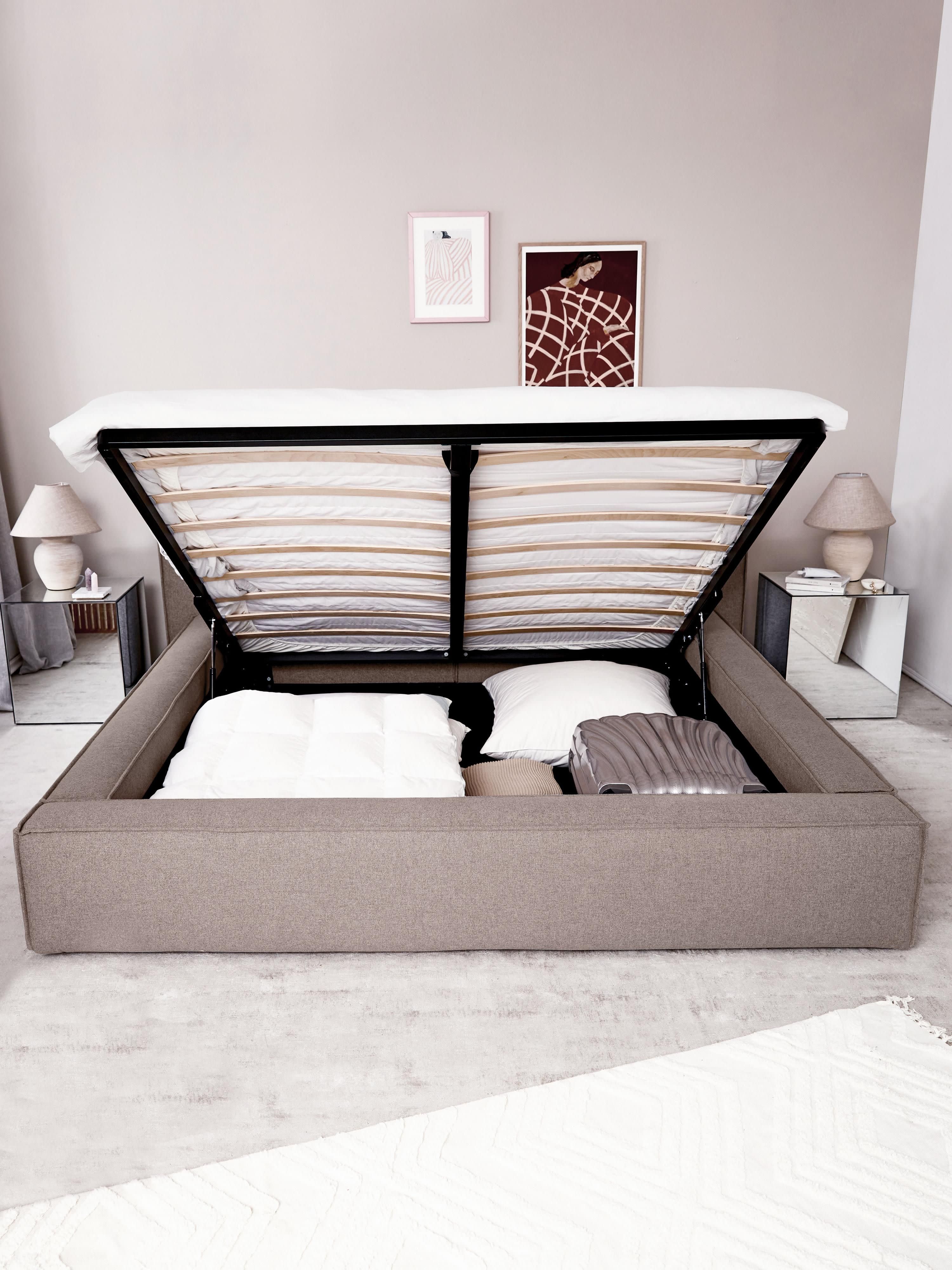 Lennon Upholstered Bed with Storage Space