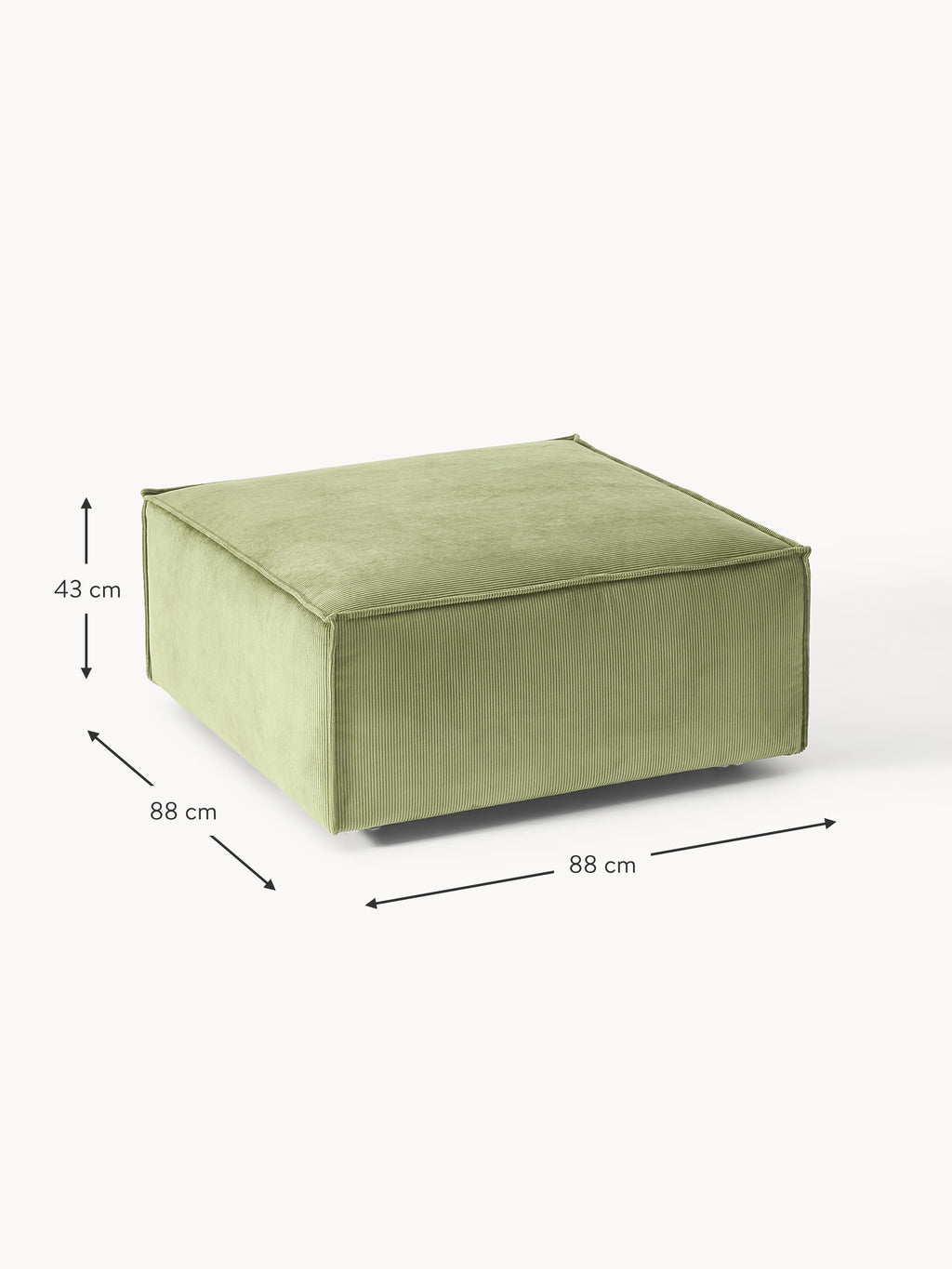 Lennon Corduroy Ottoman