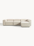 Gallery image 1 - Corduroy Modular Sofa Lennon (4-seater) with Ottoman (left/right)