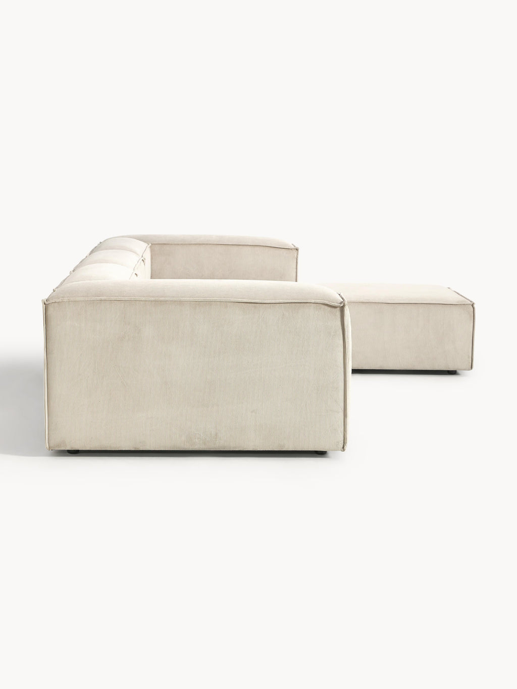 Lennon Corduroy Modular Sofa (4-seater) with Ottoman (left/right)
