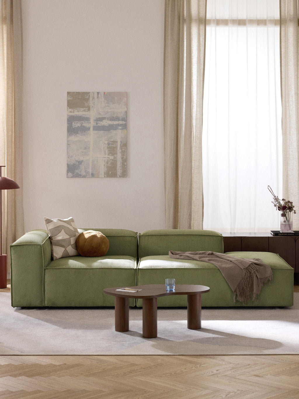 Lennon Corduroy Modular Ottoman