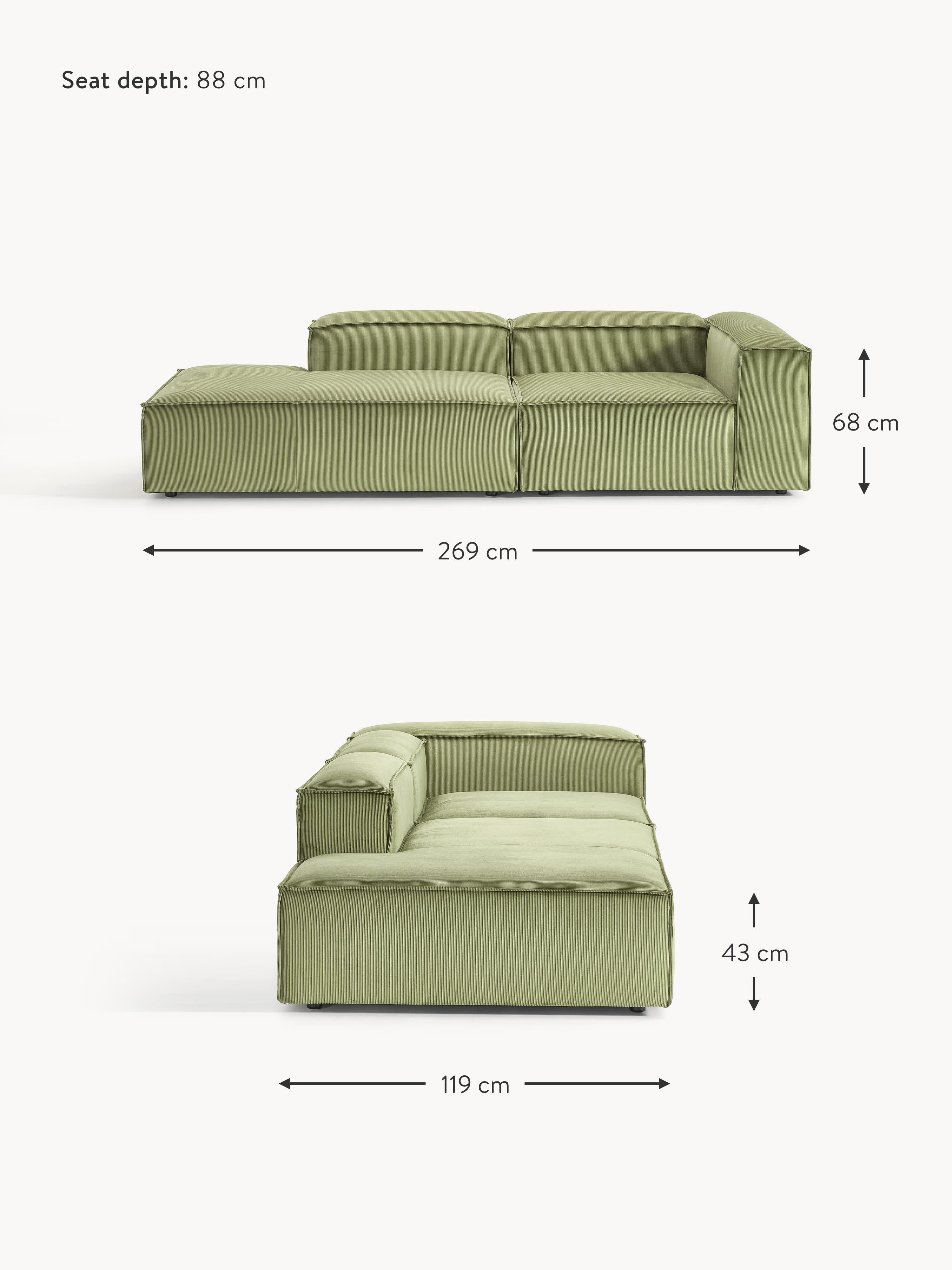 Lennon Corduroy Modular Ottoman