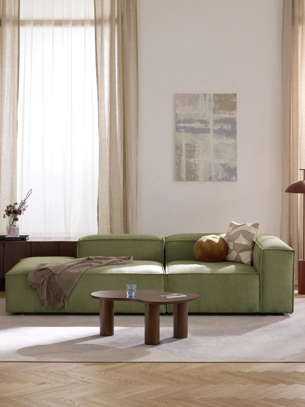 Lennon Corduroy Modular Ottoman