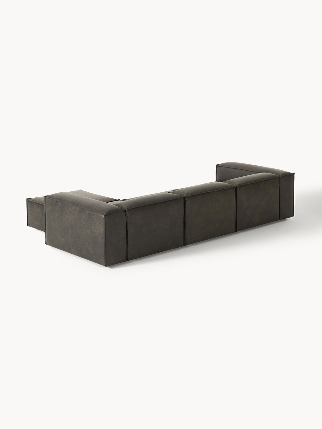 Lennon Modular Leather Sofa (4-seater) with Ottoman (left/right)