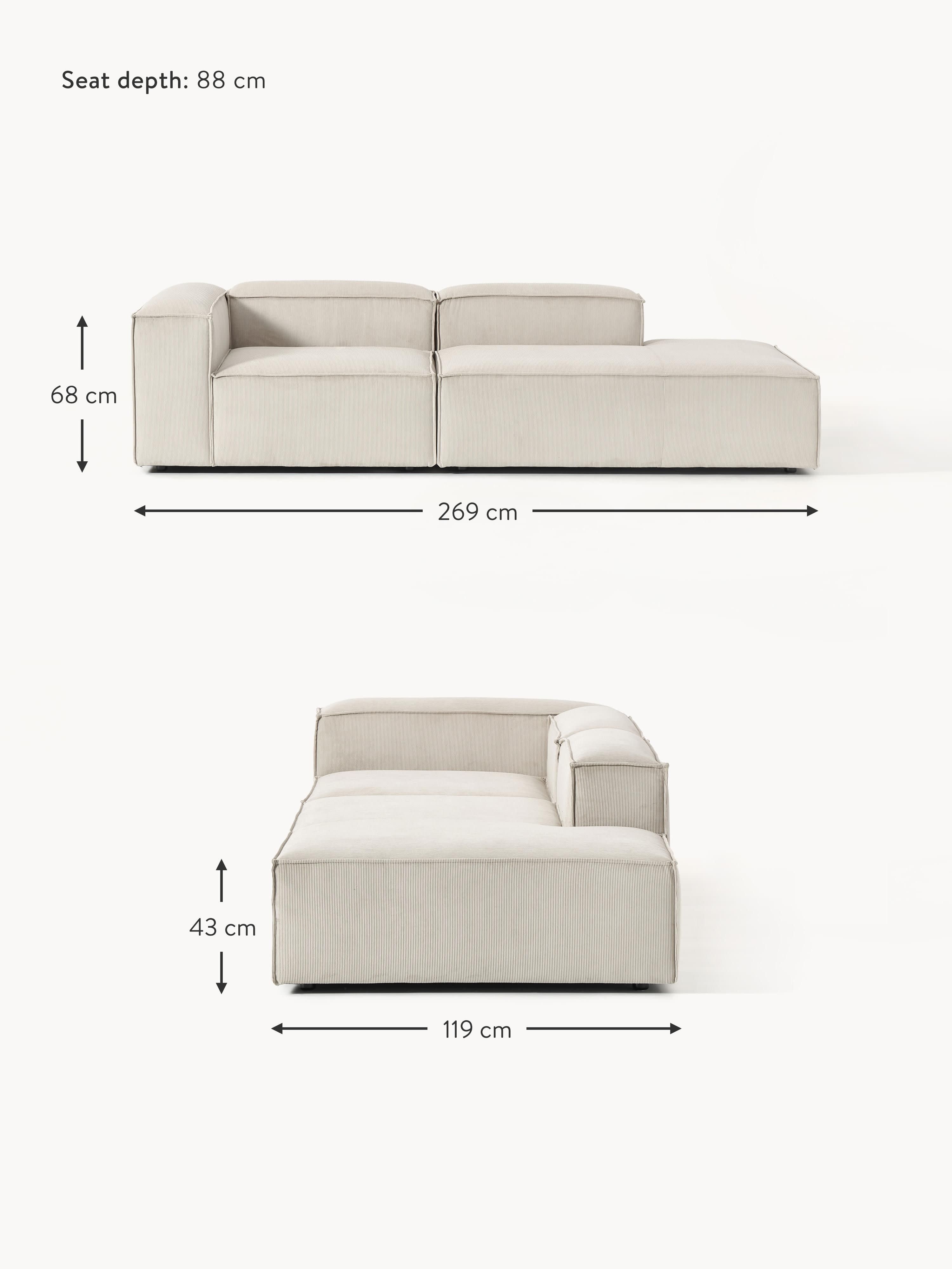 Lennon Corduroy Modular Ottoman