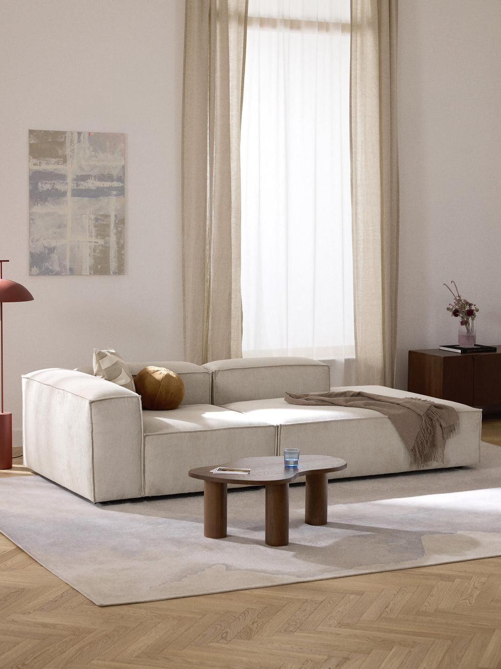 Lennon Corduroy Modular Ottoman
