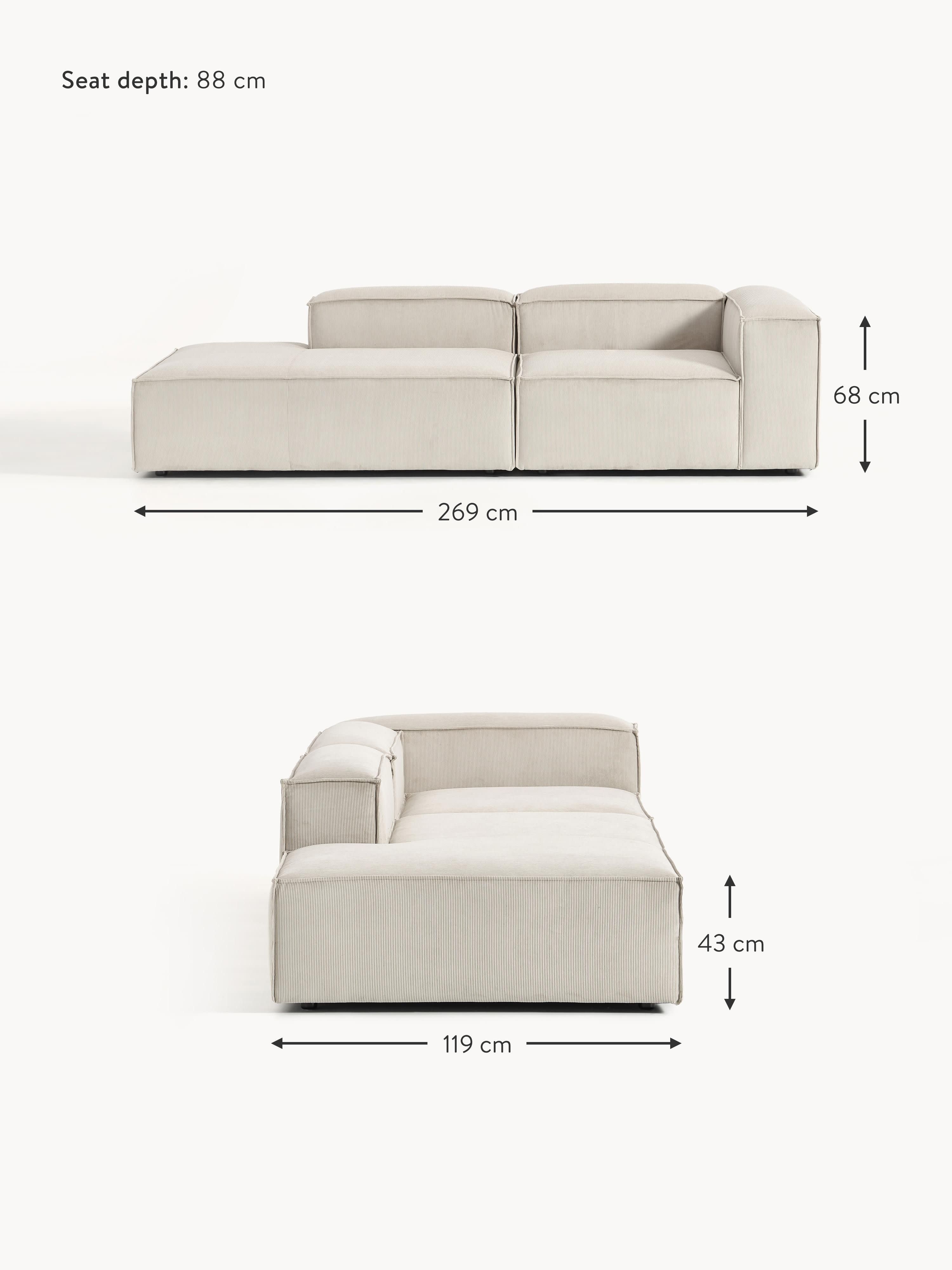 Lennon Corduroy Modular Ottoman