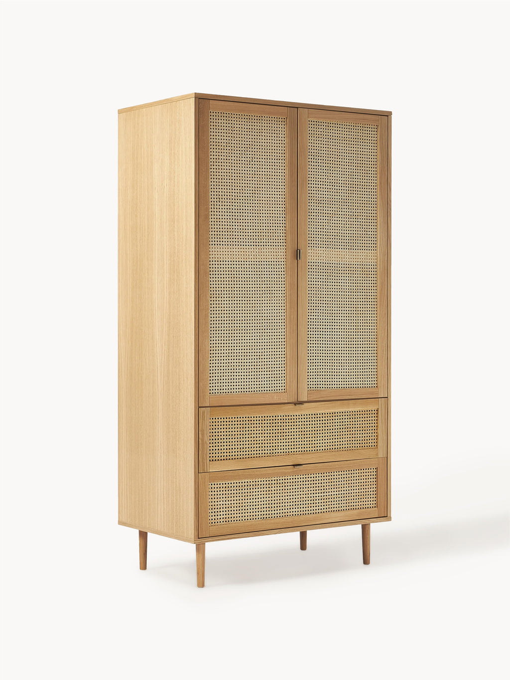 Gallery image 1 - Small Wardrobe Aries with Viennese Wickerwork, 2-doors