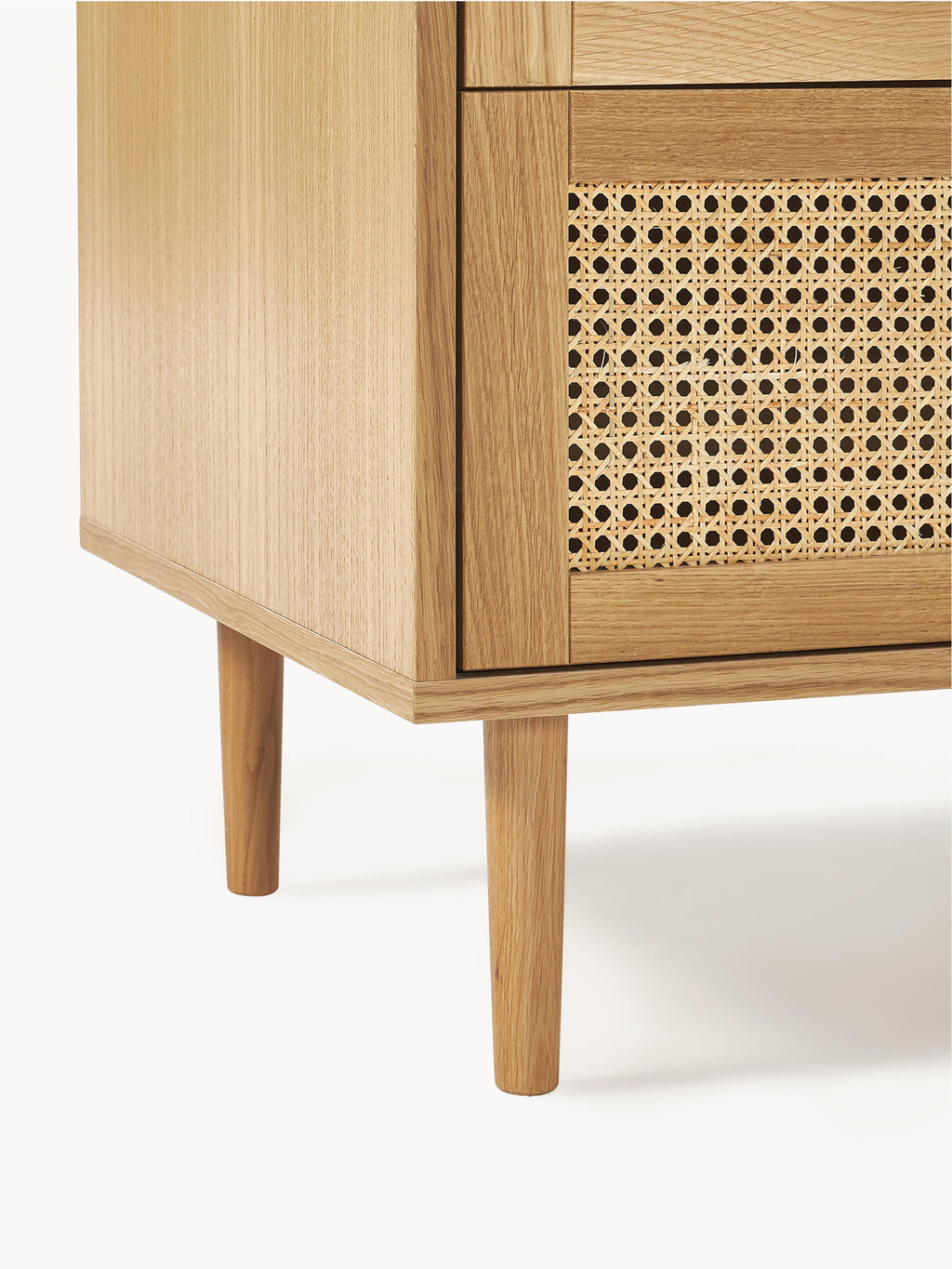 Aries Small Wardrobe with Viennese Wickerwork, 2-doors