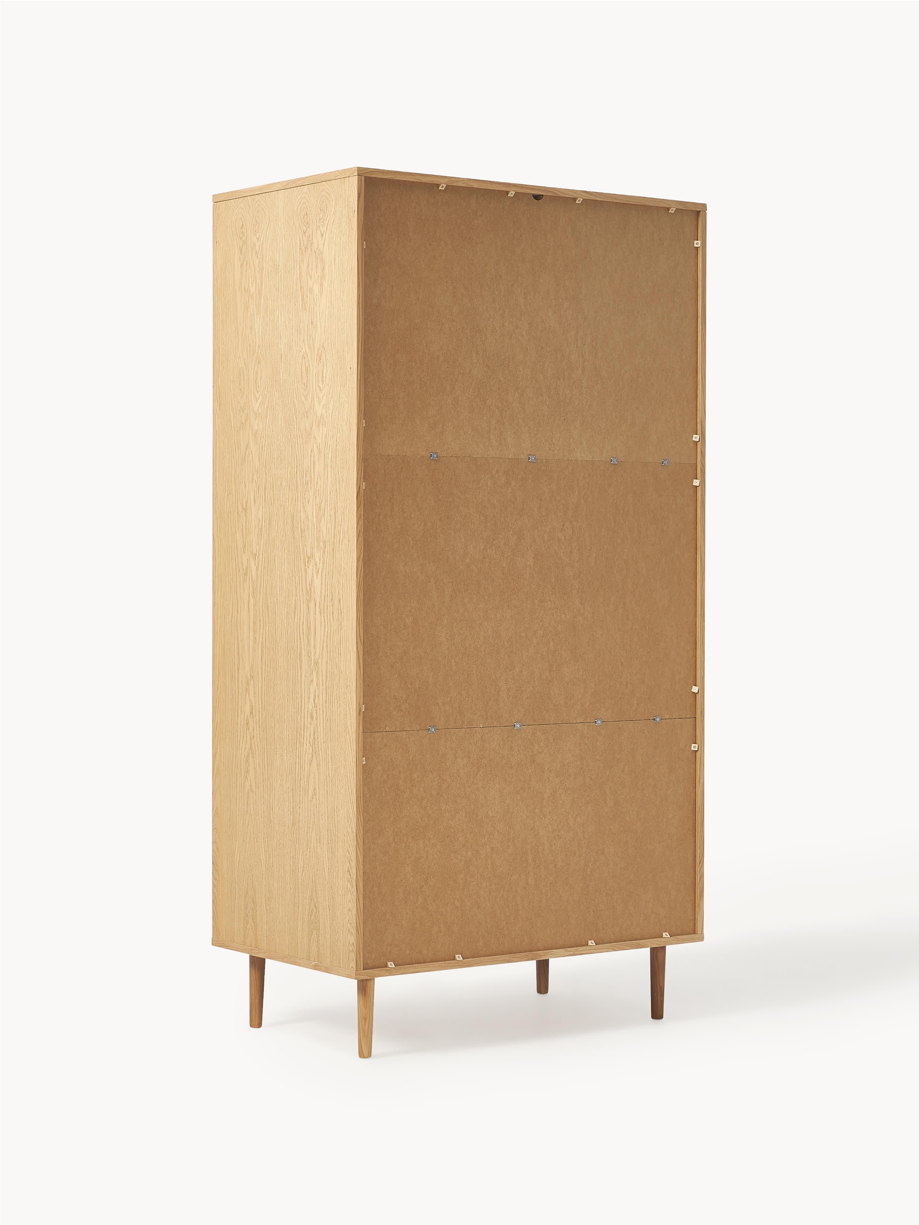 Aries Small Wardrobe with Viennese Wickerwork, 2-doors