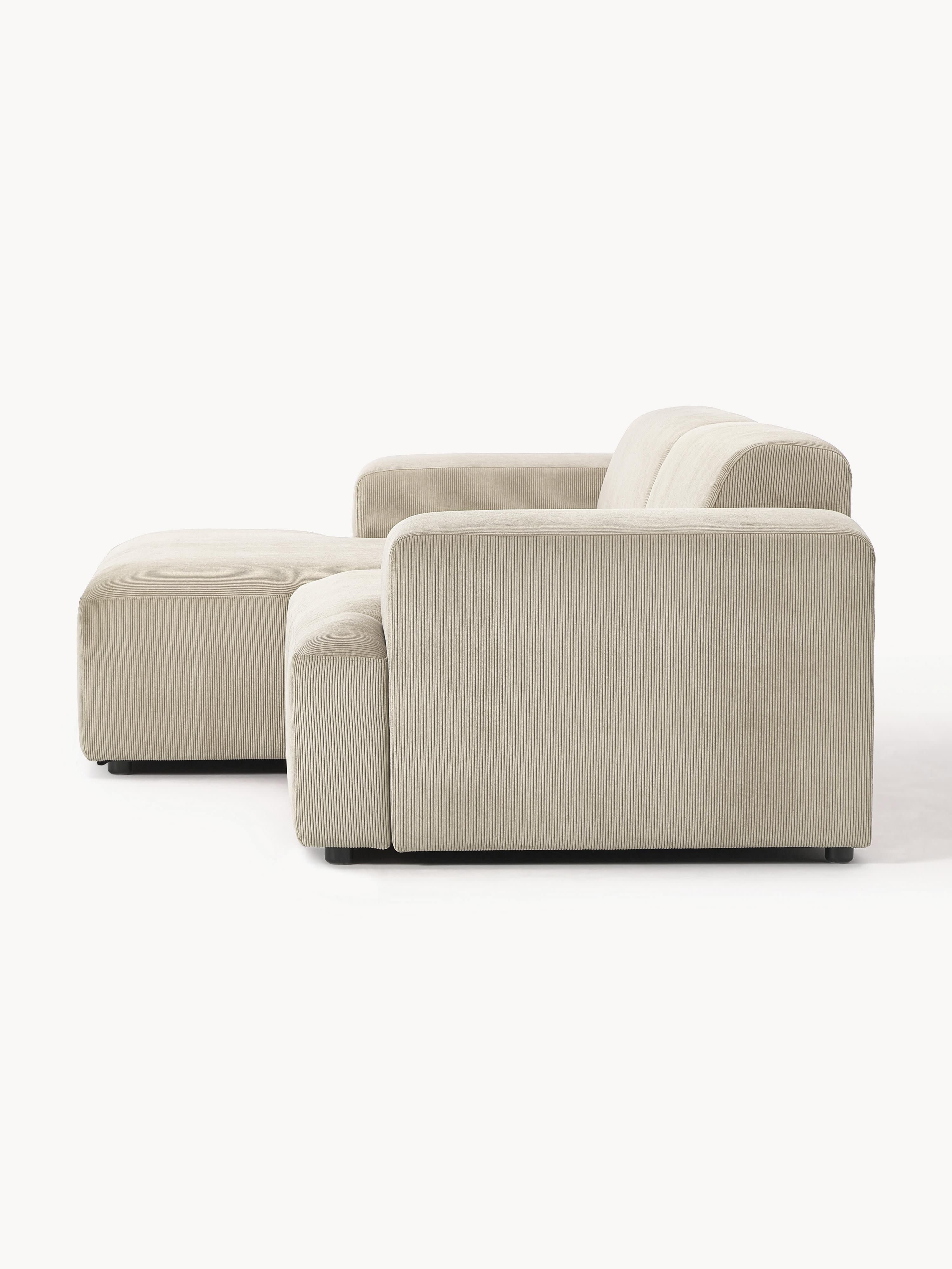 Melva Corduroy Corner Sofa (3-seater)