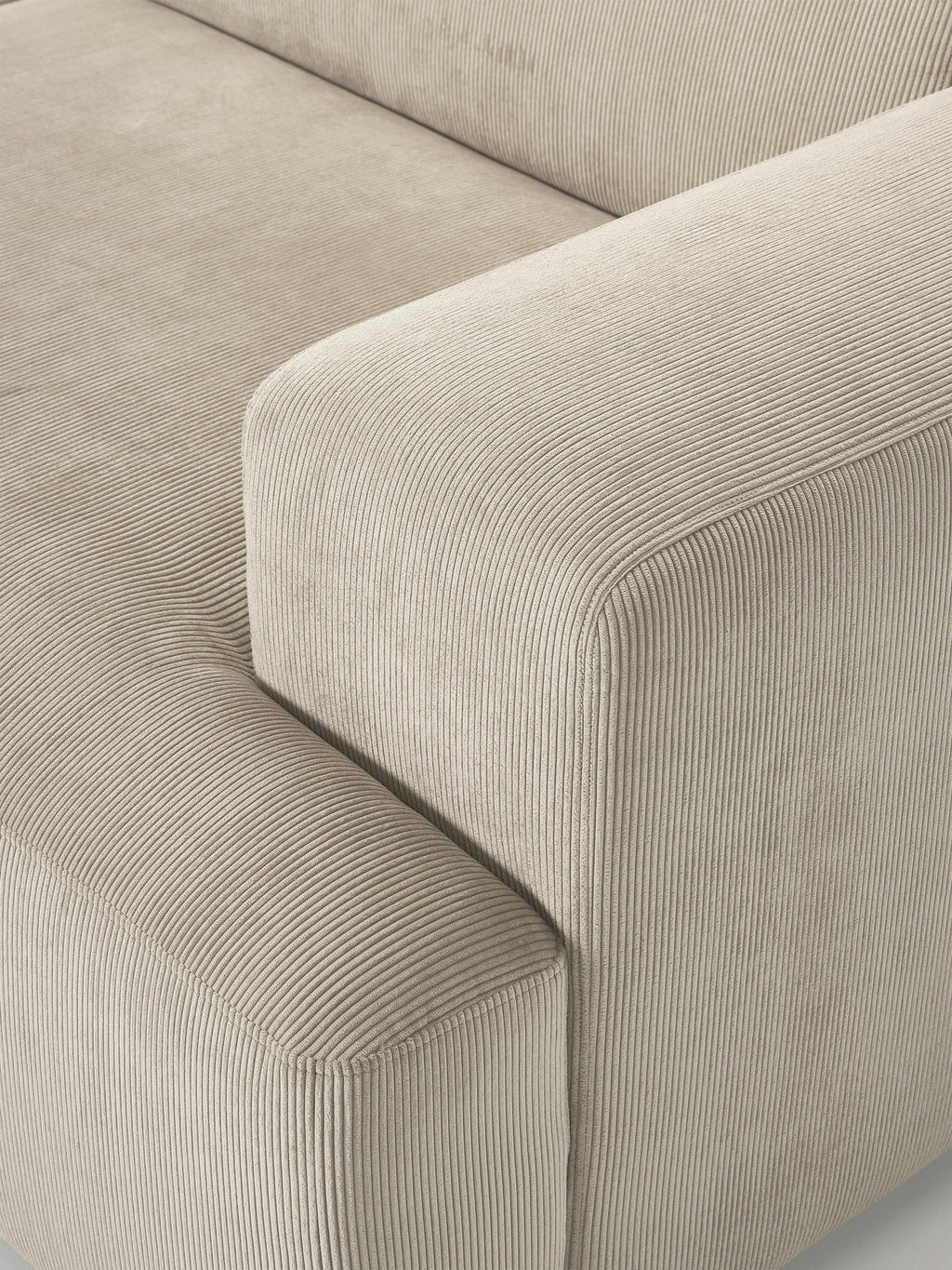 Melva Corduroy Corner Sofa (3-seater)