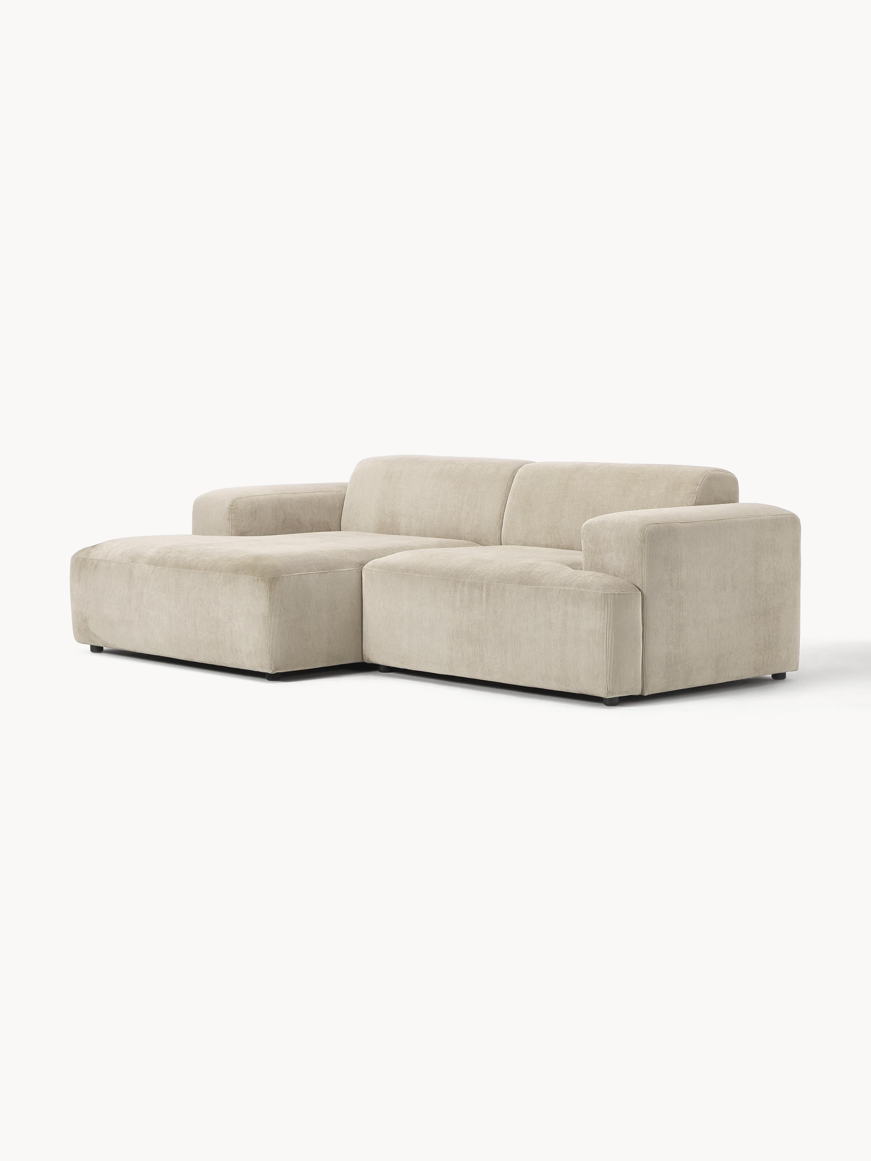 Melva Corduroy Corner Sofa (3-seater)