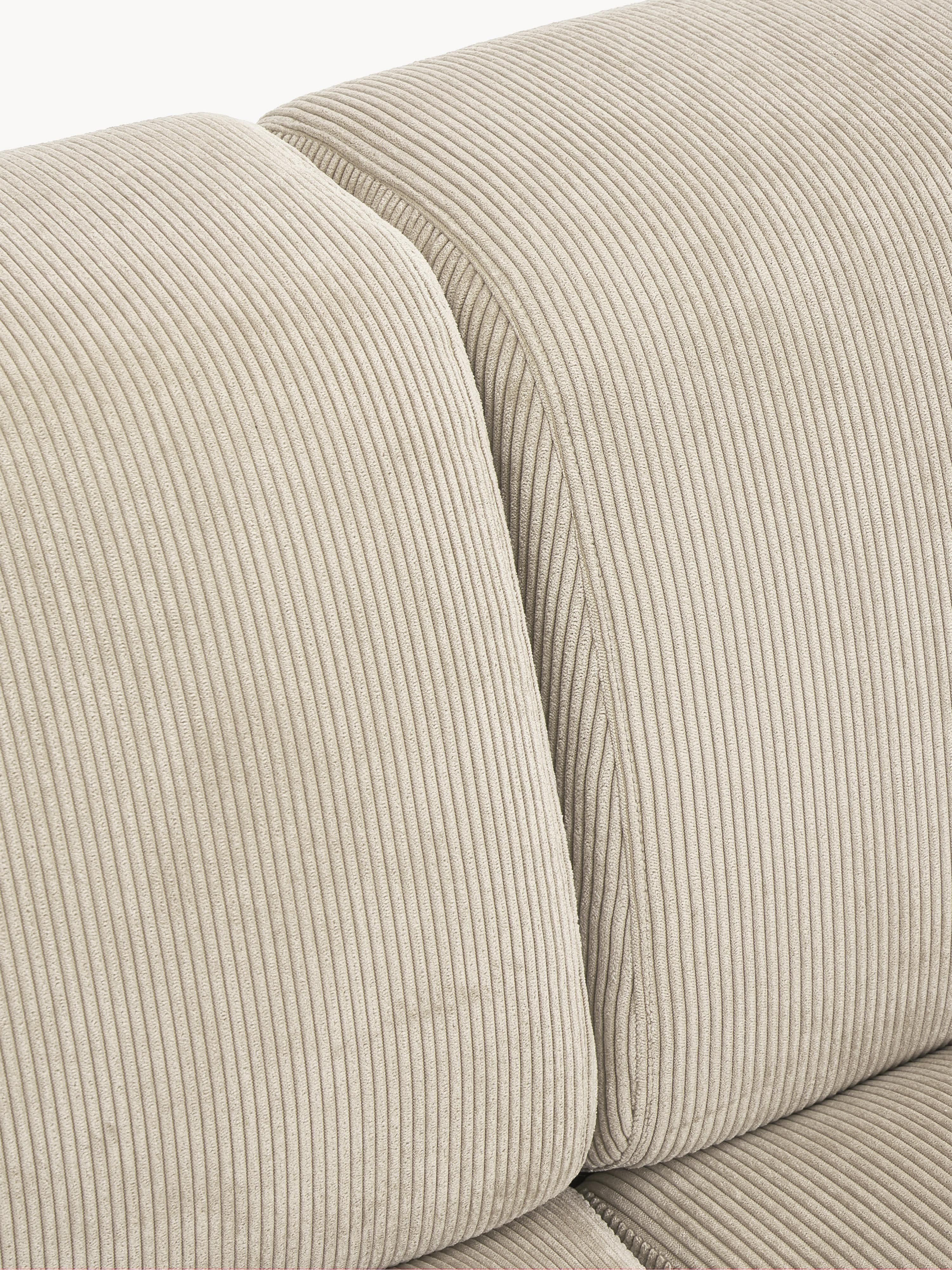 Melva Corduroy Corner Sofa (3-seater)