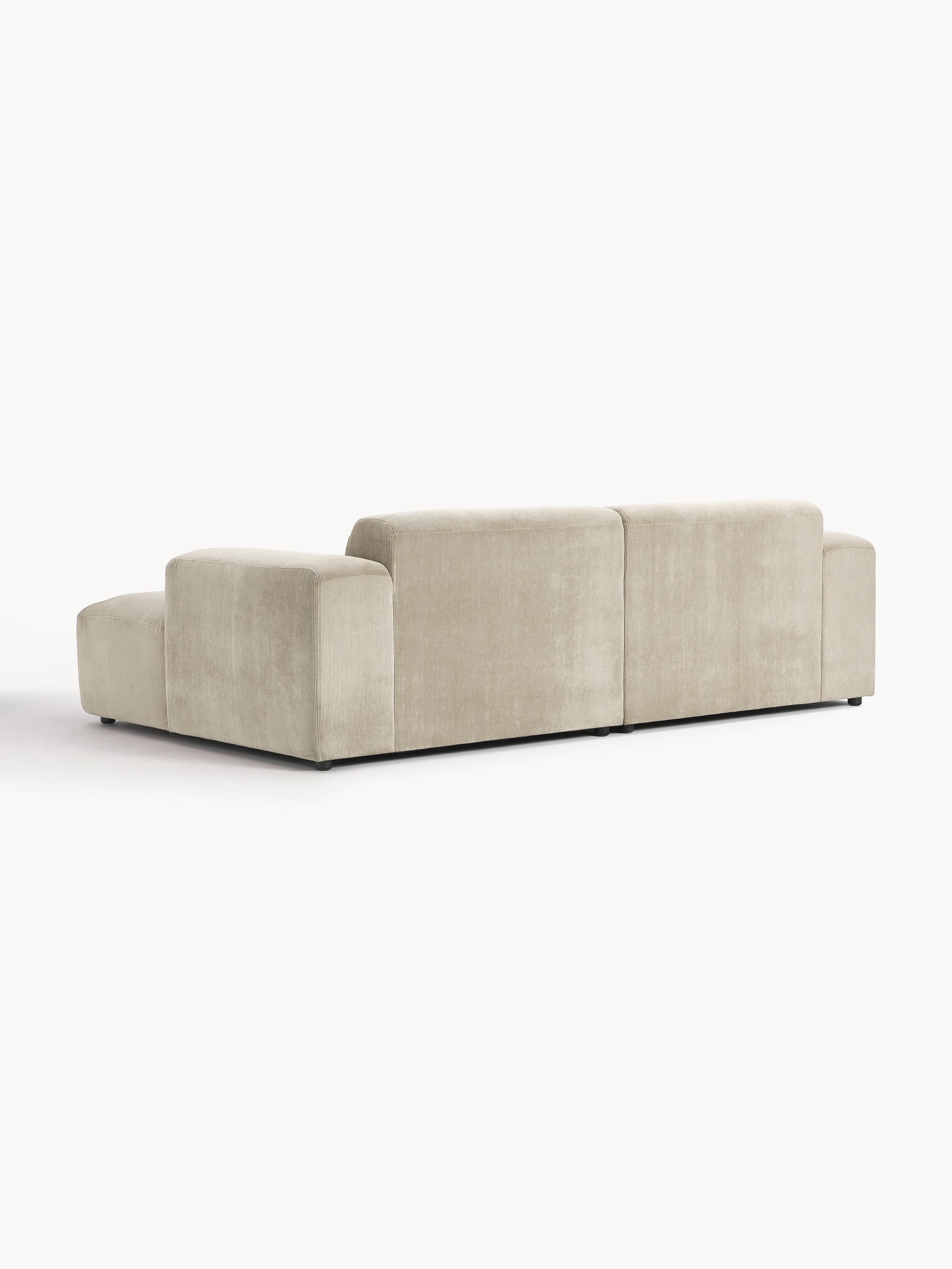 Melva Corduroy Corner Sofa (3-seater)