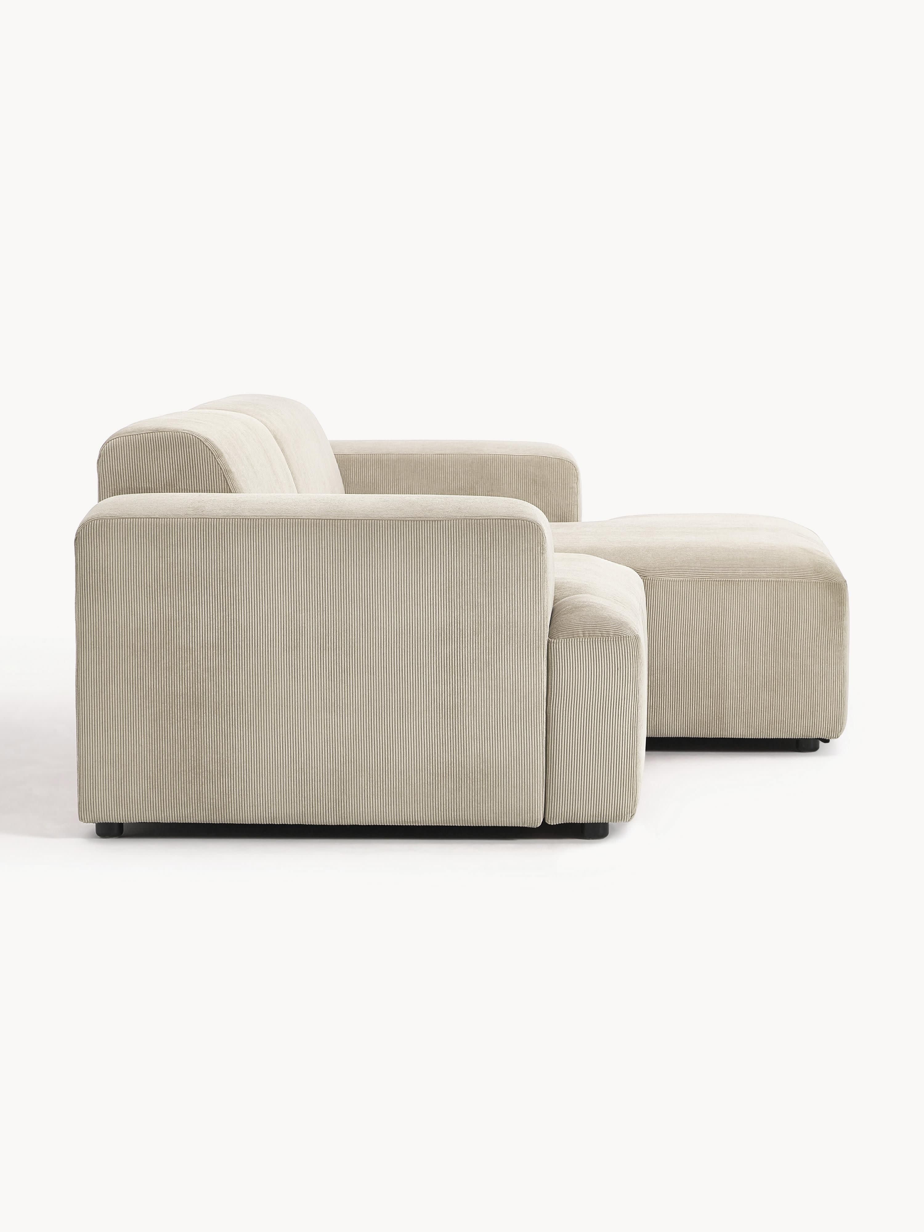 Melva Corduroy Corner Sofa (3-seater)