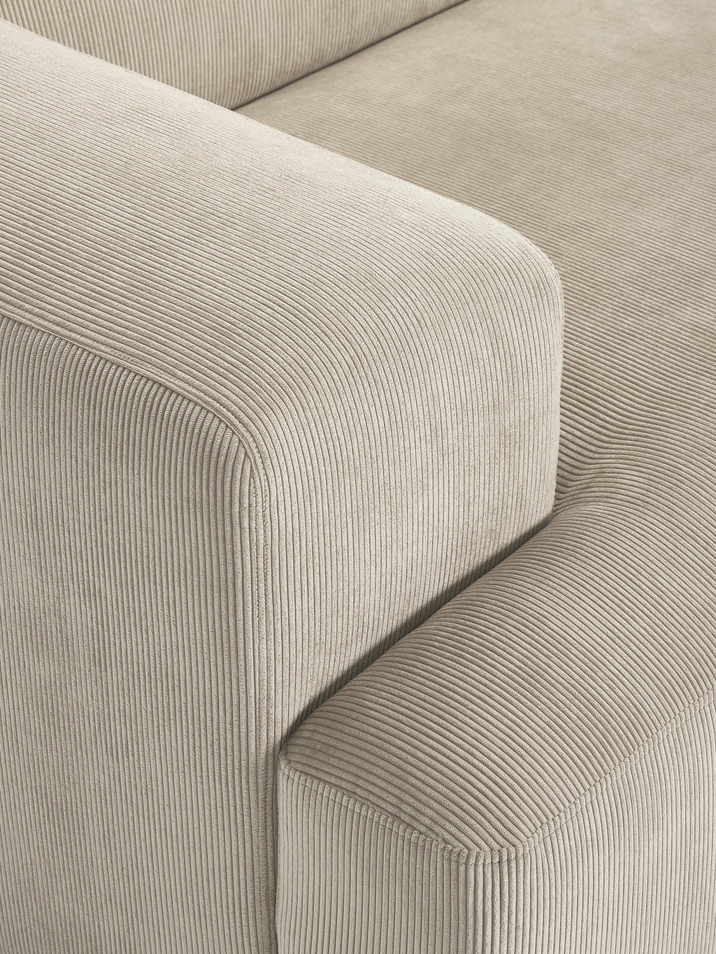 Melva Corduroy Corner Sofa (3-seater)