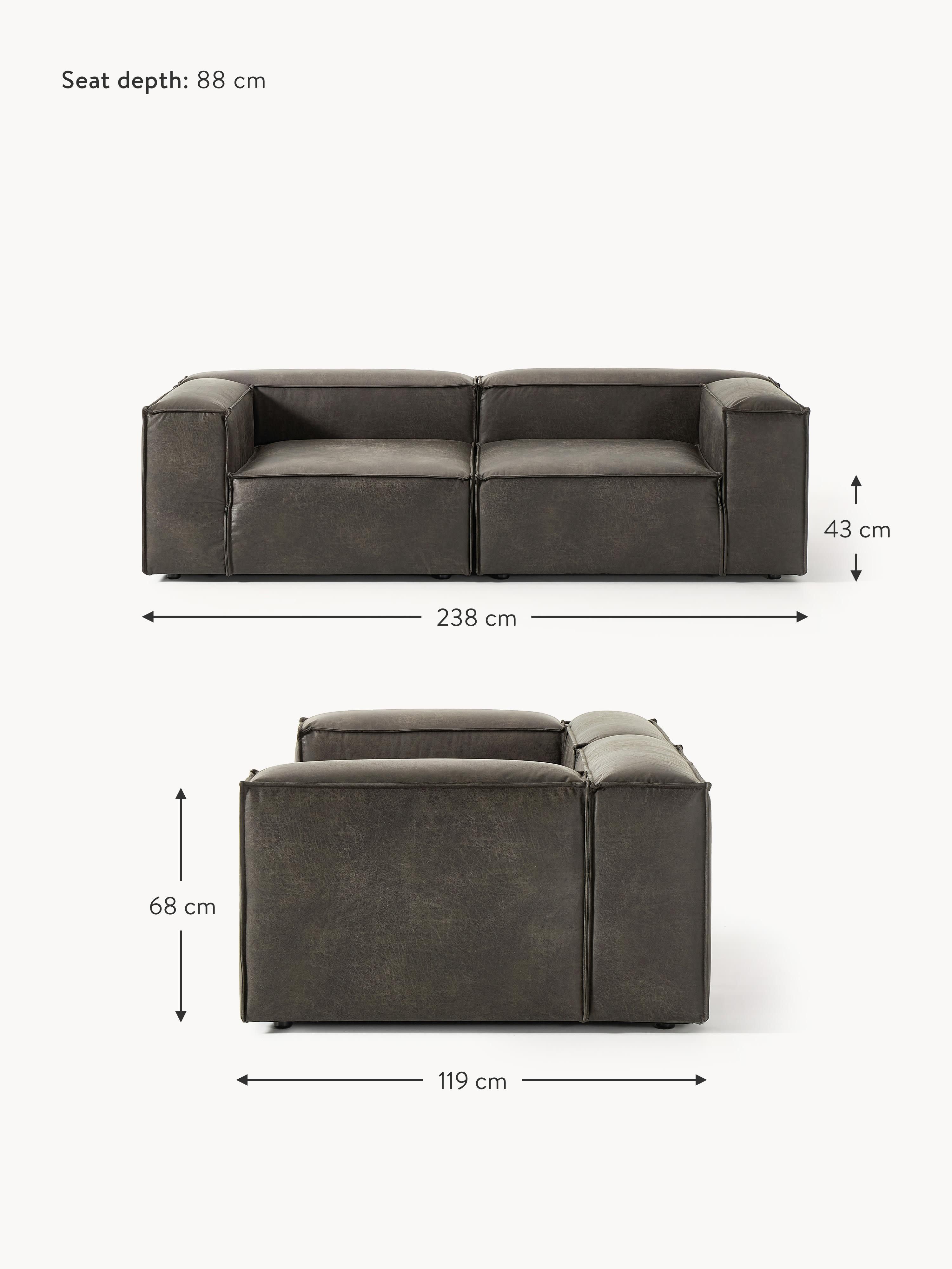 Lennon Modular Leather Sofa (3-seater)