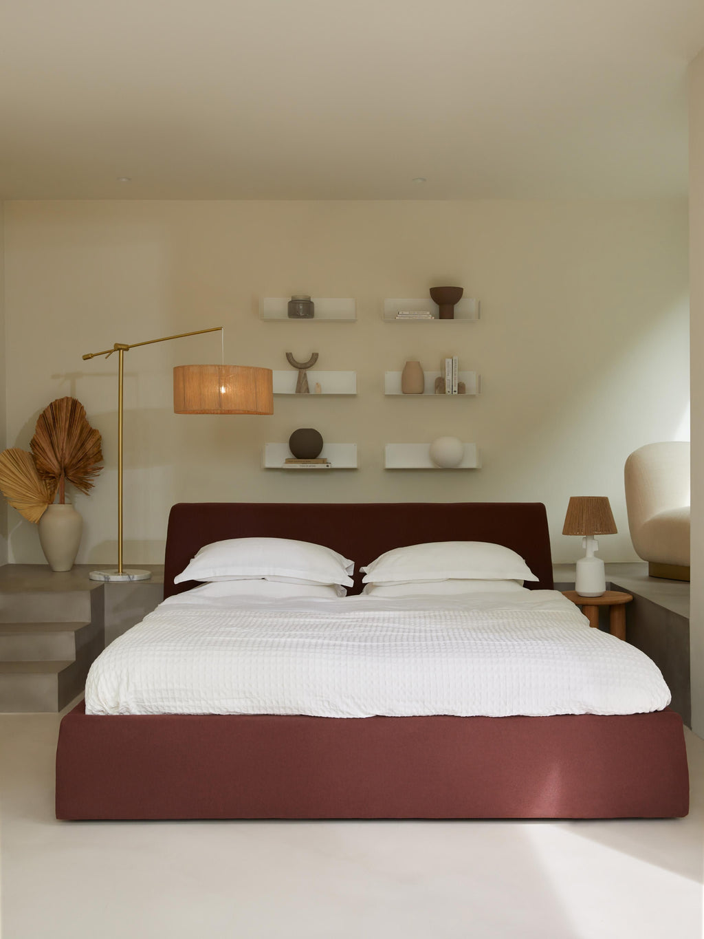 Cloud Upholstered Bed with Storage Space