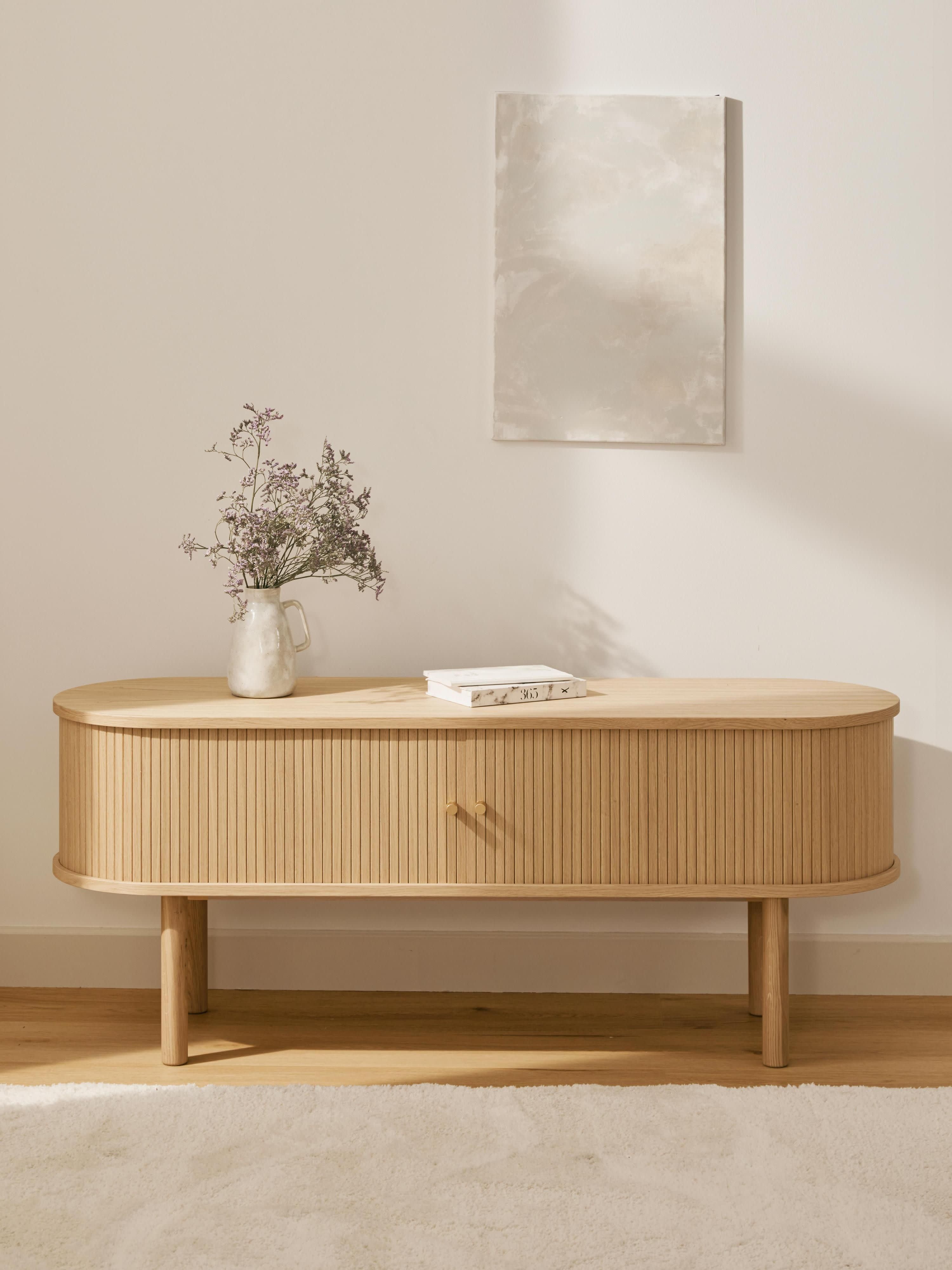 Calary Lowboard with Fluted Front