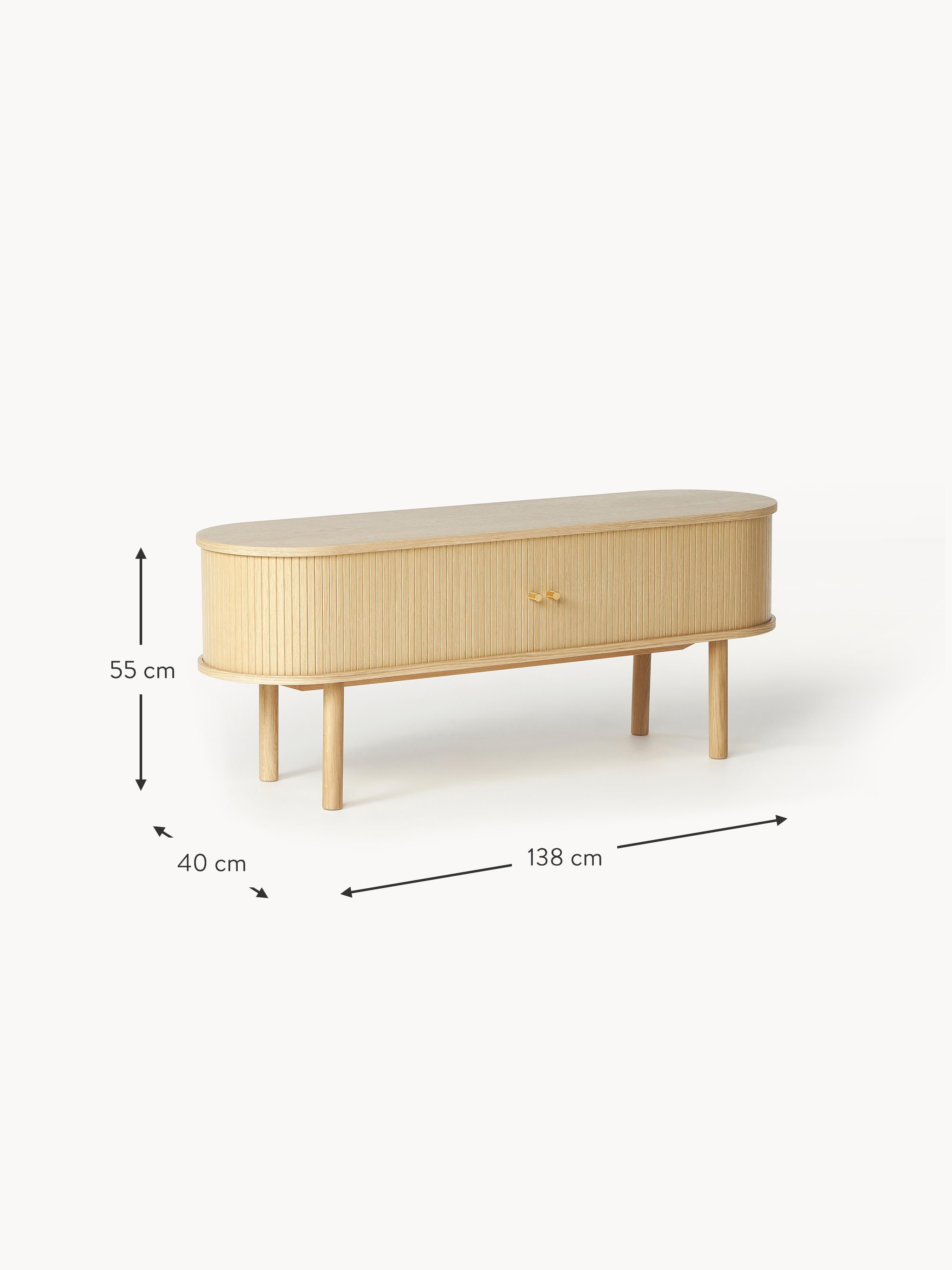 Calary Lowboard with Fluted Front