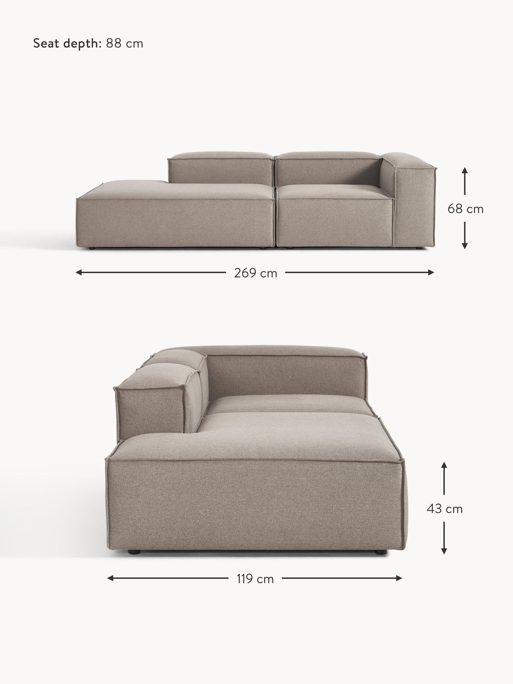 Lennon Modular Ottoman