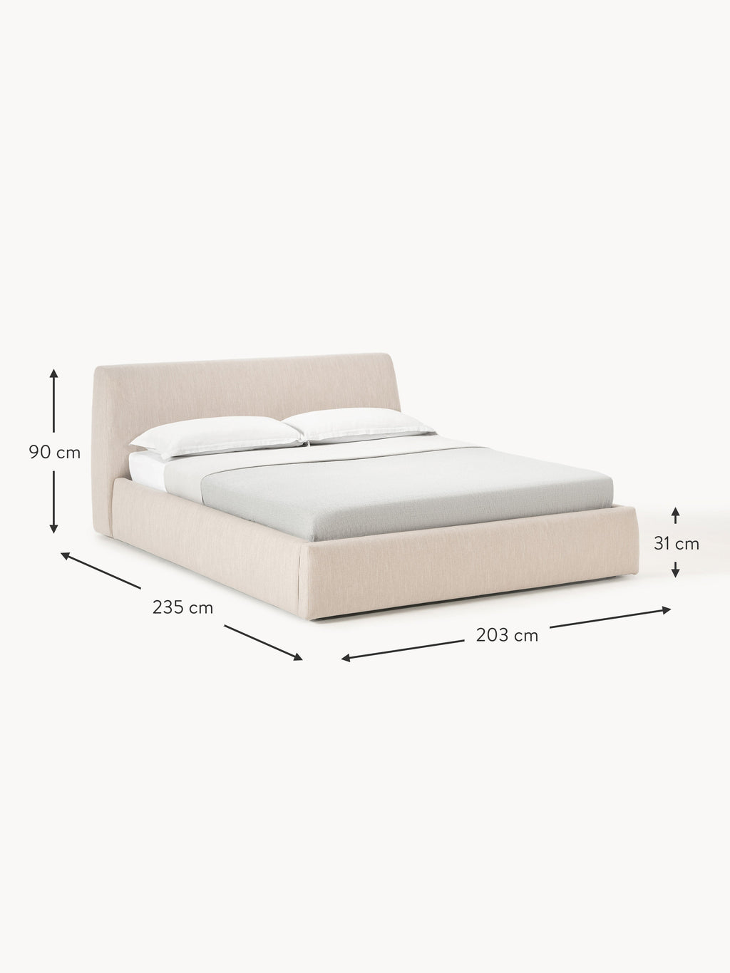 Cloud Upholstered Bed