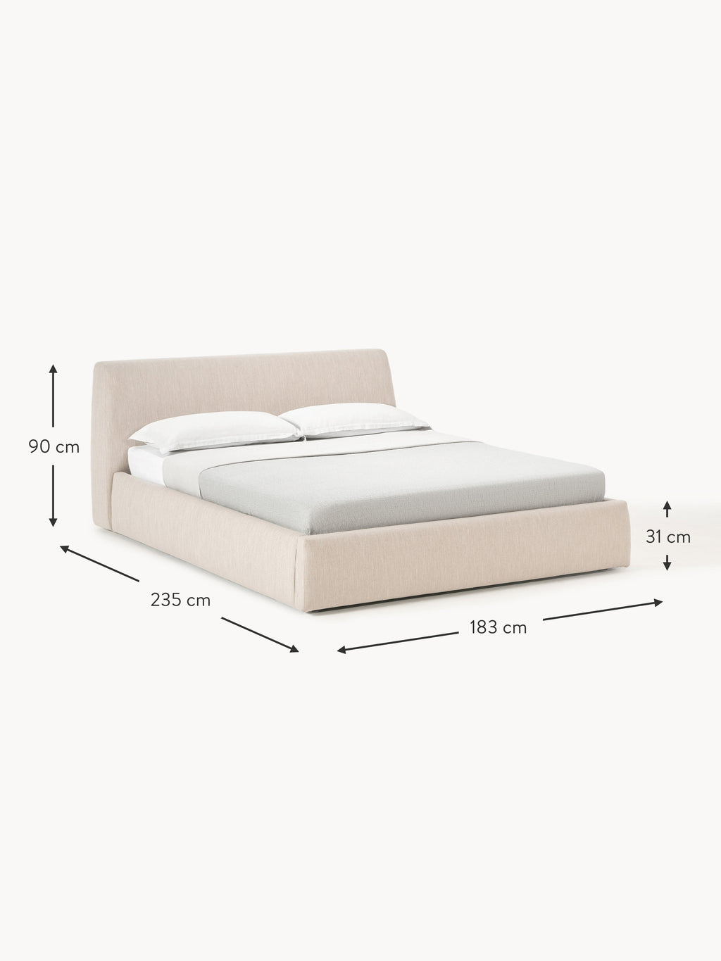 Cloud Upholstered Bed