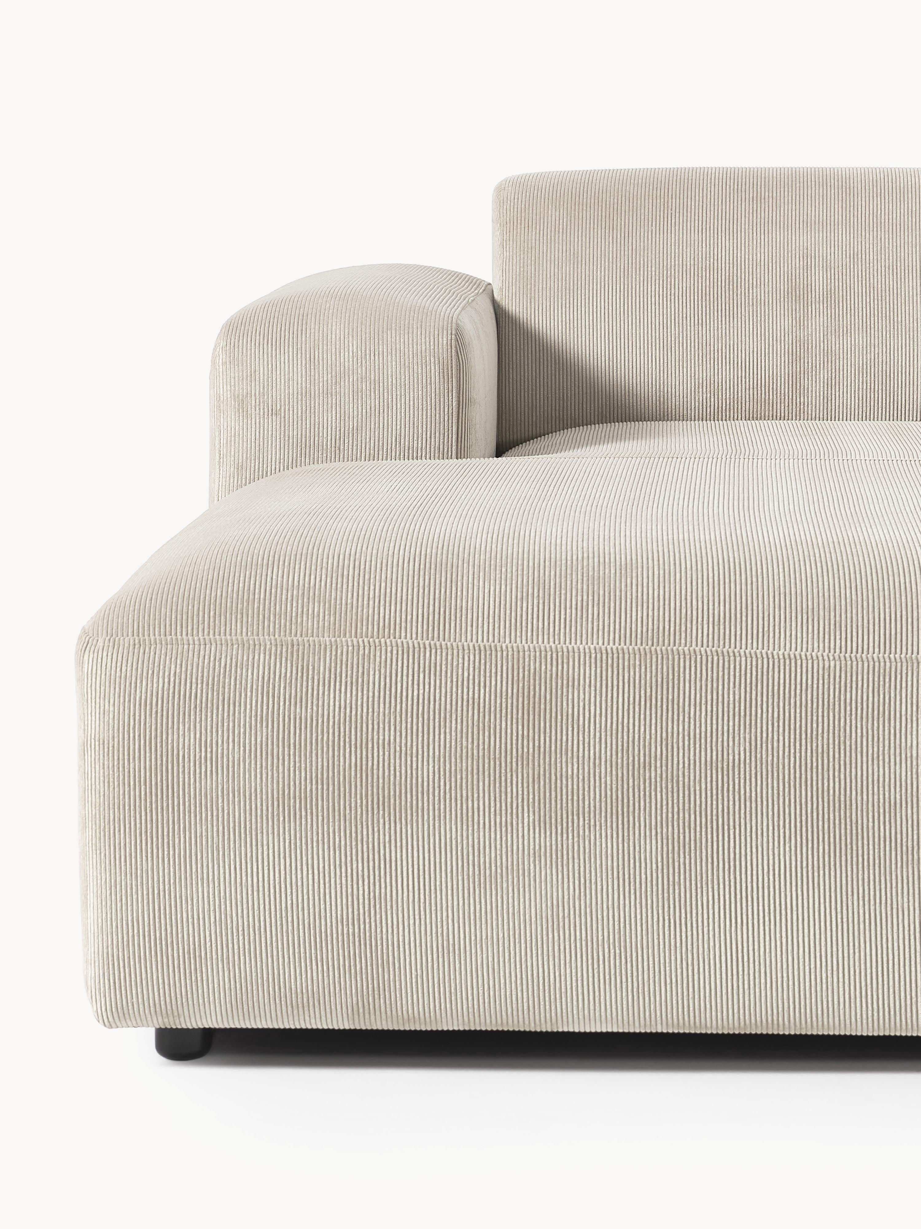 Melva Corduroy Corner Sofa (4-seater)
