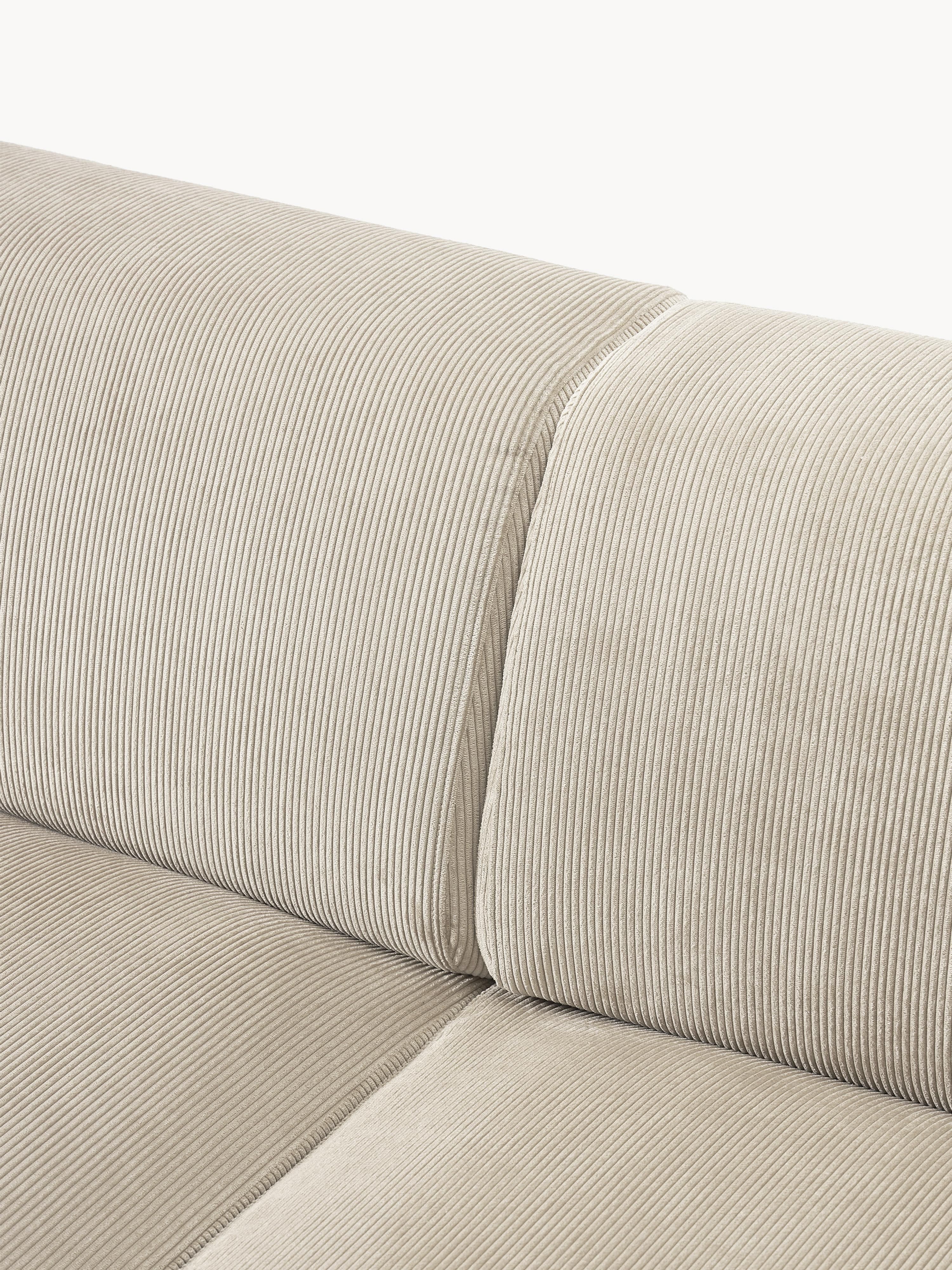 Melva Corduroy Corner Sofa (4-seater)